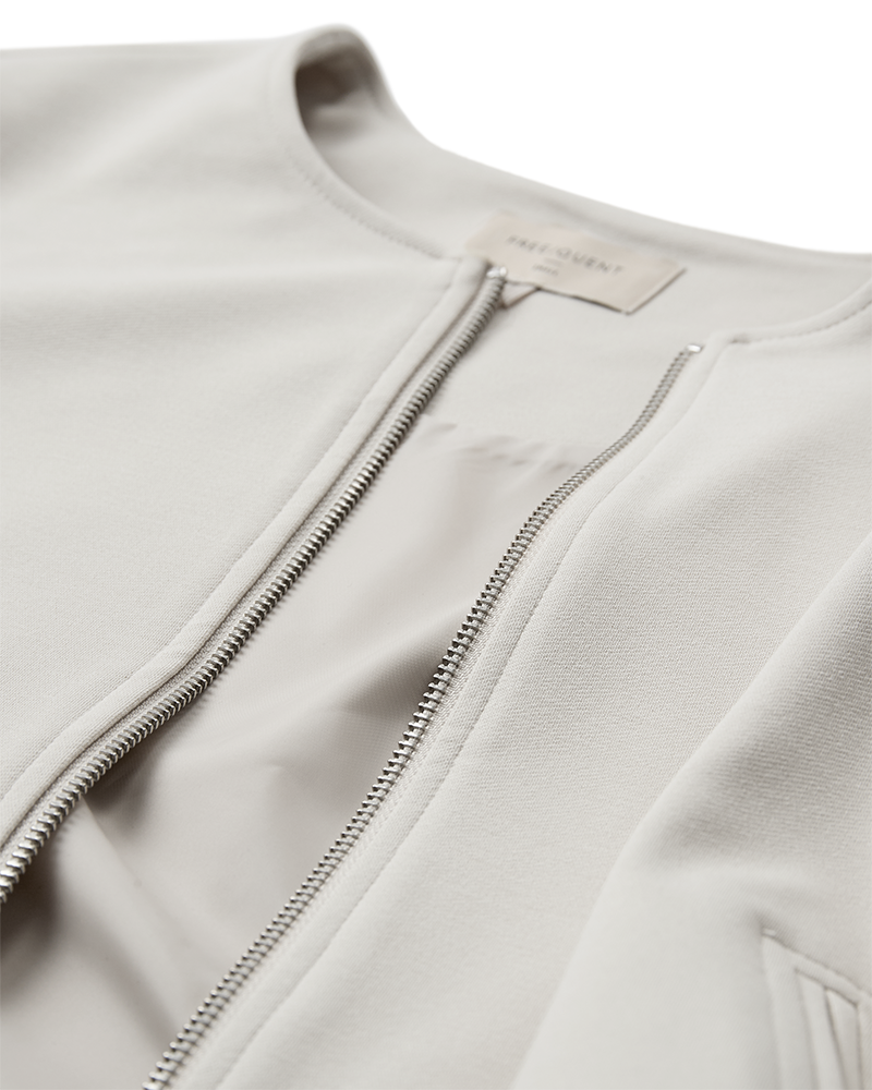 FREEQUENT Blouson »FQNANNI-JACKET« ohne Kapuze ohne Kragen, mit Reißverschluss