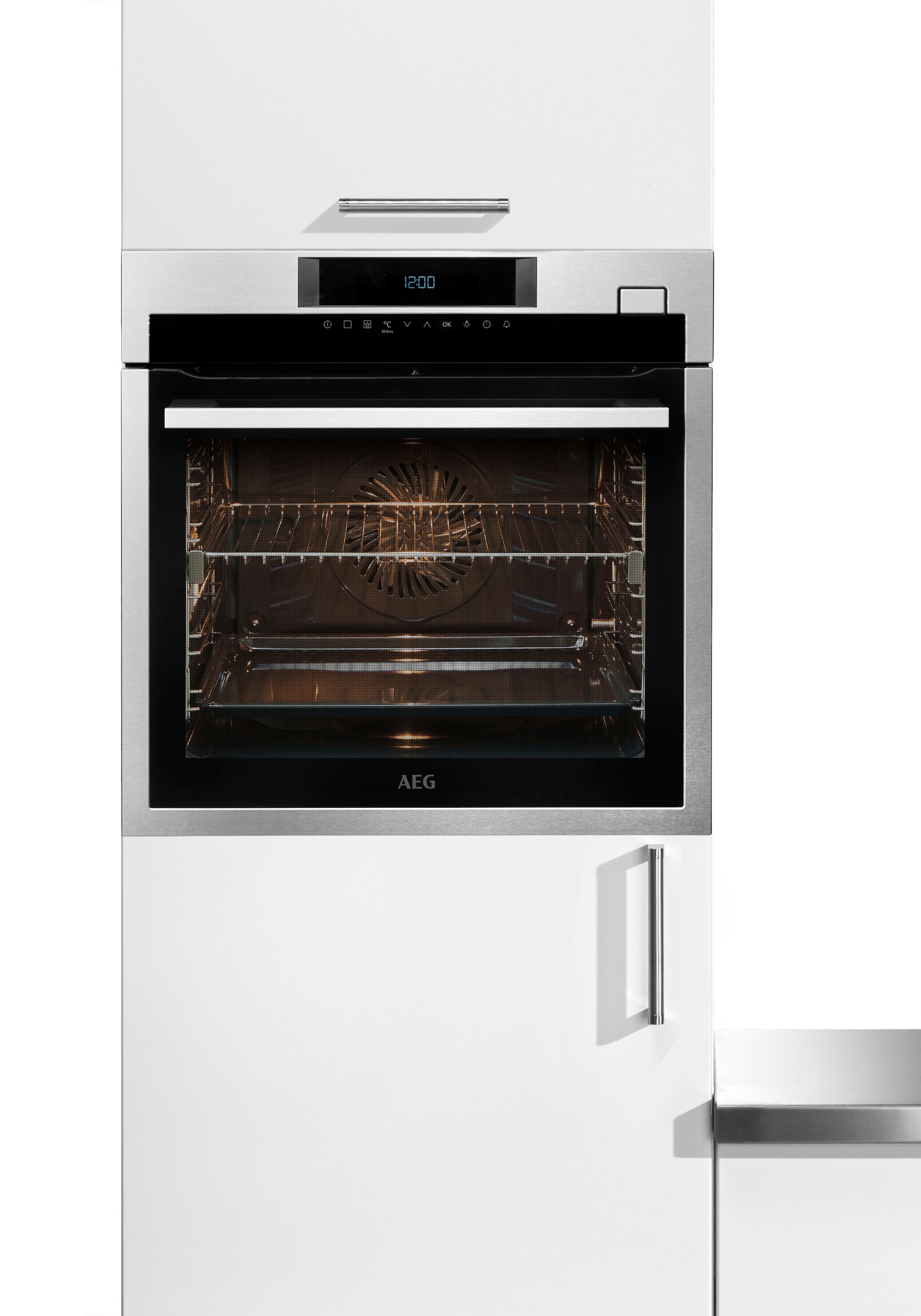 Einbaubackofen »BSE78228BM«, Serie 8000, BSE78228BM, mit Vollauszug, Steam Clean