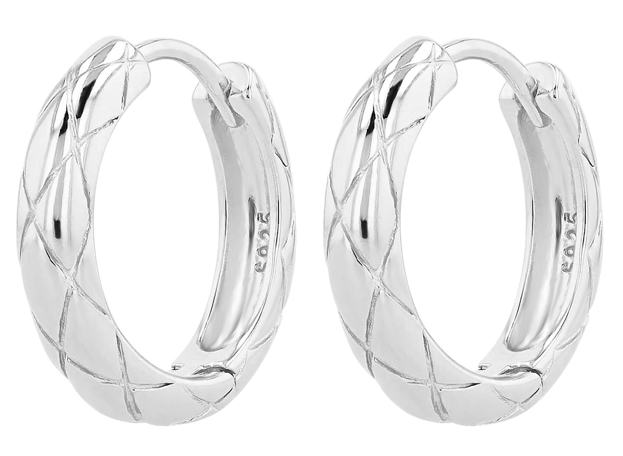 Adelia´s Paar Creolen »Damen Ohrringe ¿ Klappcreole aus 925 Silber«