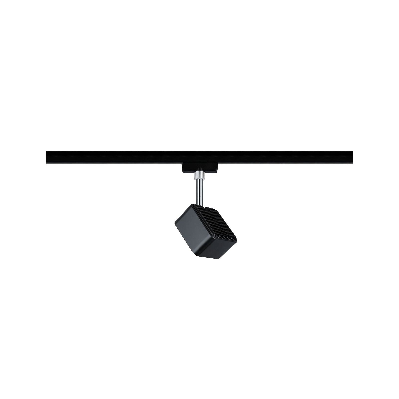 Paulmann Schienensystem-Leuchten »URail Schienenspot Cube 589,1lm 8W 4000K 230V Schwarz matt, Chrom«, Einzelspot, dimmbar