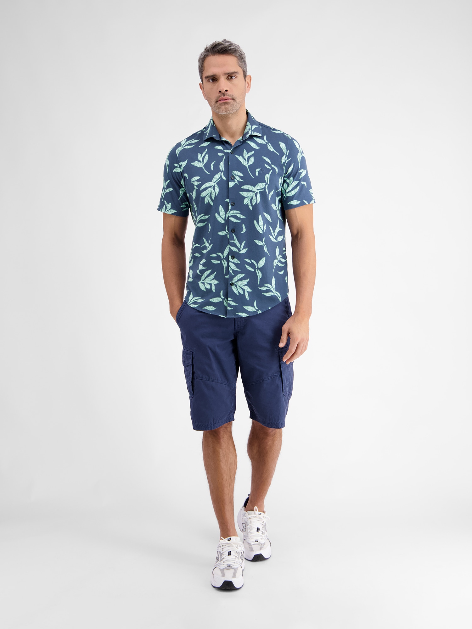 LERROS Kurzarmhemd »LERROS Kurzarmhemd mit floralem Print«
