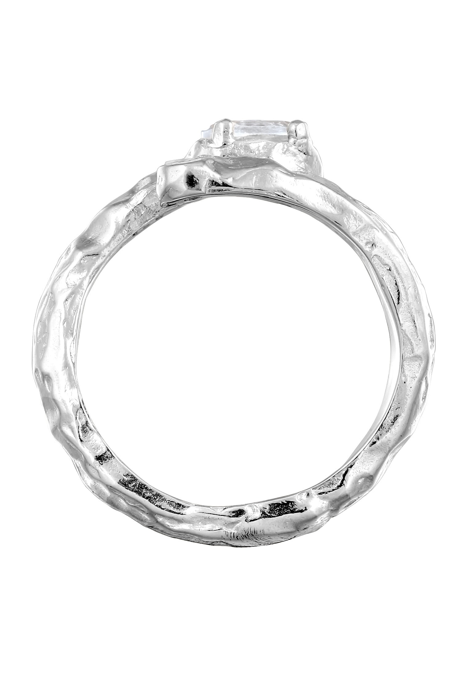 HAZE & GLORY Silberring »Ring Topas Weiß 925 Sterling Silber«