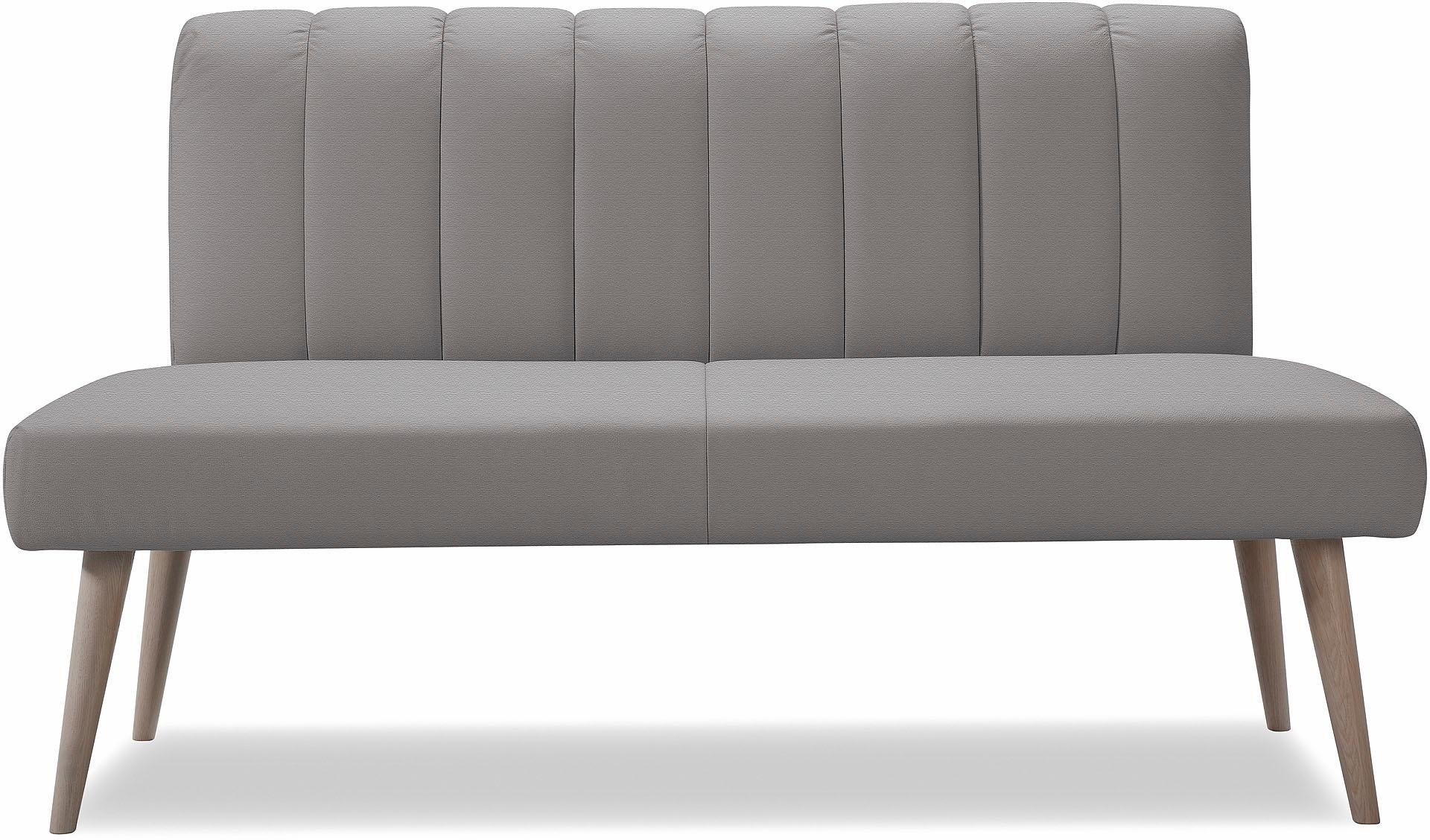 exxpo - sofa fashion Sitzbank »Costa, moderne Rückensteppung, bequem und elegant, hoher Holzfuß«, hochwertige Detailverarbeitung, Frei im Raum stellbar