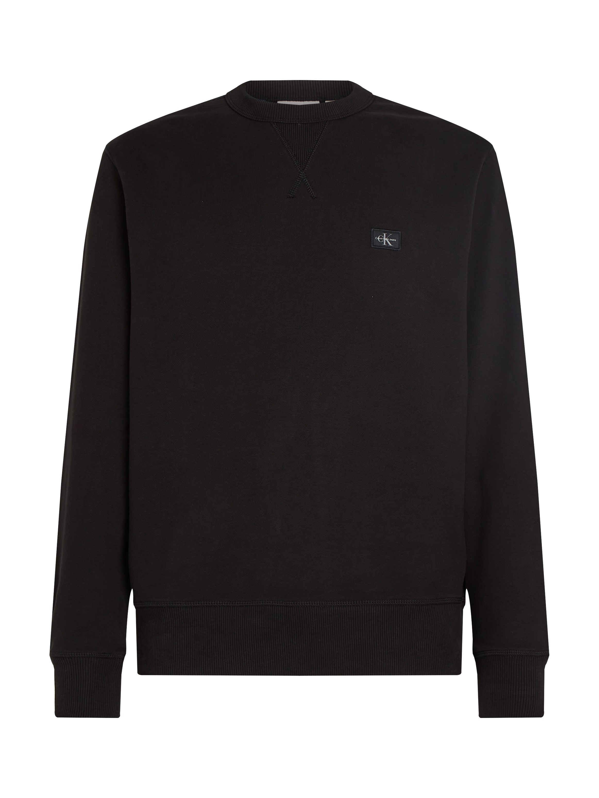 Calvin Klein Jeans Sweatshirt »WOVEN LABEL CREW NECK«, Logostickerei