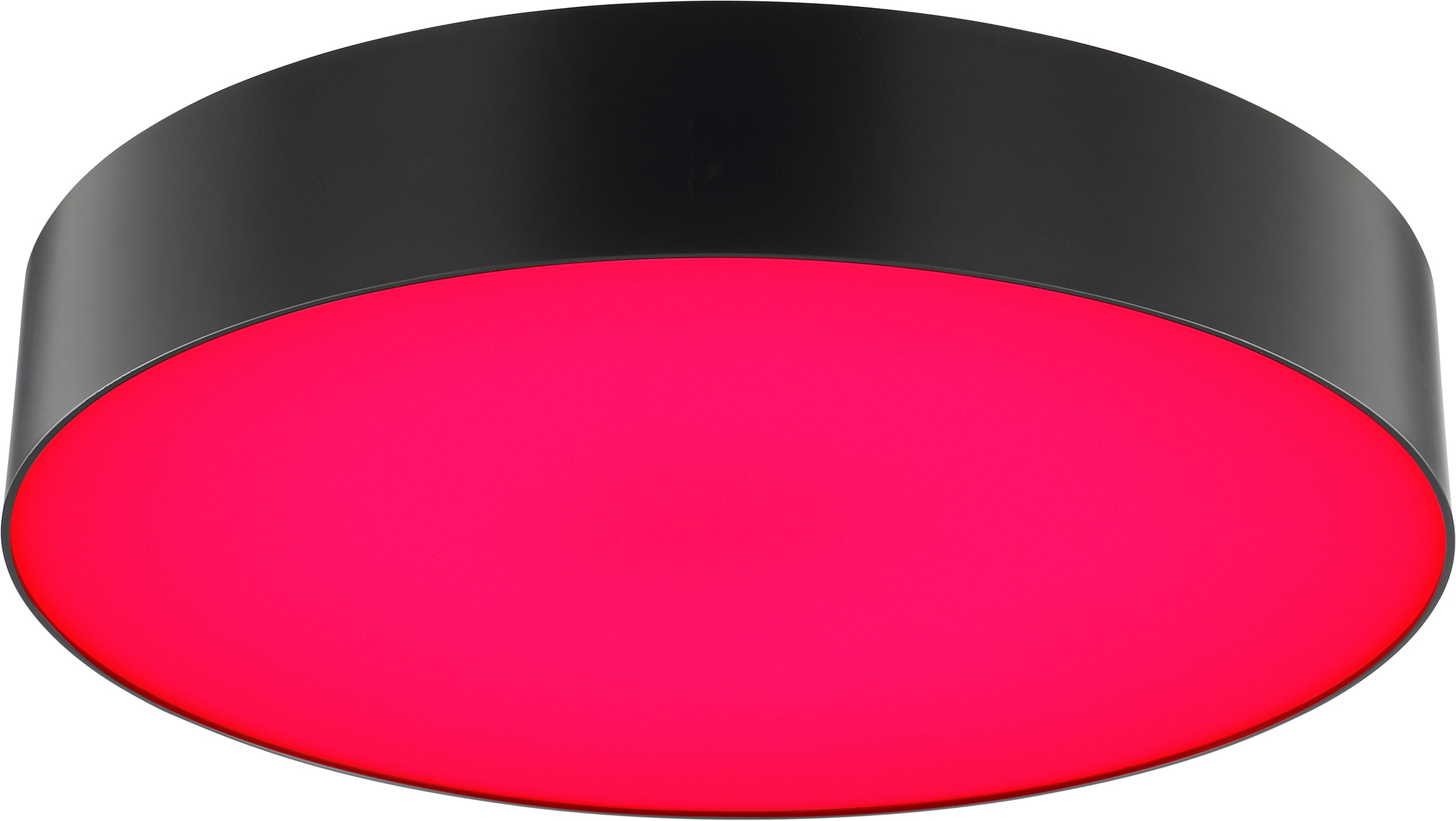 Brilliant LED Deckenleuchte »Samir« LED-Modul 1 Stk. warmweiß - kaltweiß Intense RGB, Ø 39 cm, 2300 lm, CCT 3000-6500 K, dimmbar, schwarz