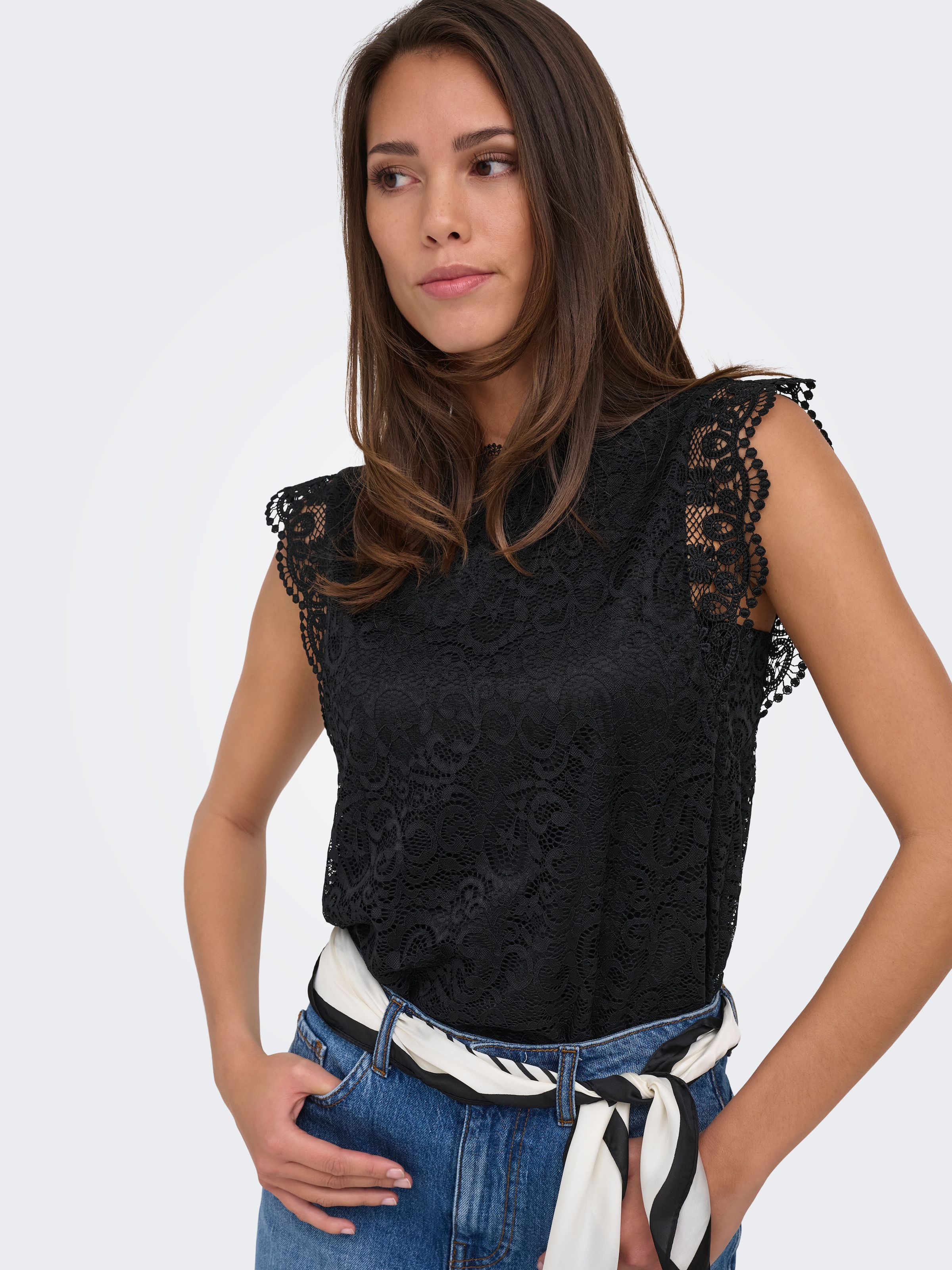 JDY Spitzenshirt »JDYLOTAS S/L LACE TOP JRS«