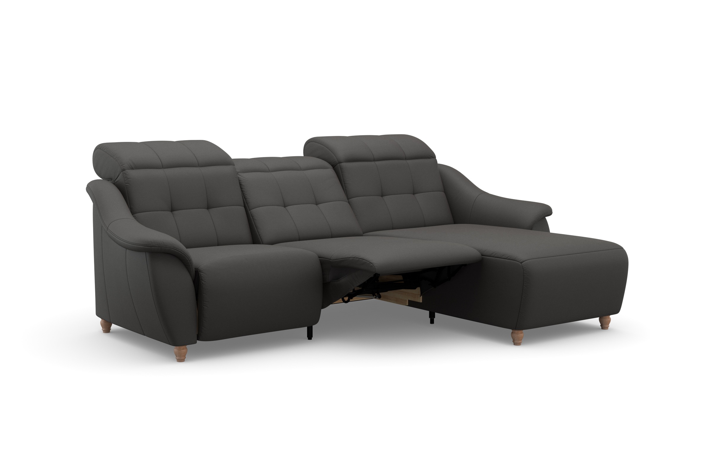 Home affaire Ecksofa »Boston L-Form«, (2 St.), Kopfteilverstellung an jeder Sitzfläche, wahlweise Relaxfunktion