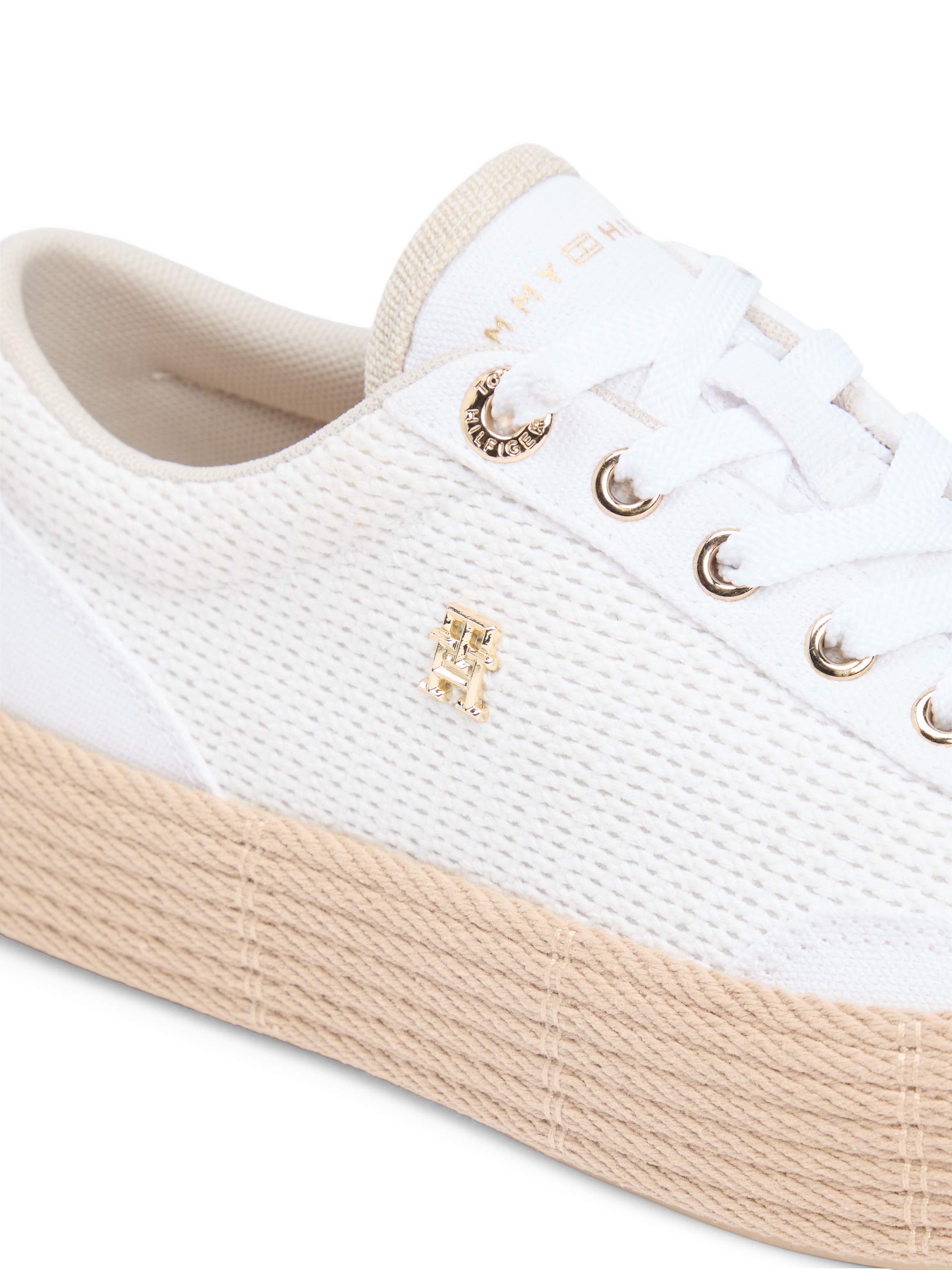 Tommy Hilfiger Plateausneaker »TH FOXING PLATFORM ROPE«  Freizeitschuh, Schnürer, Halbschuh mit TH-Schmuckelement