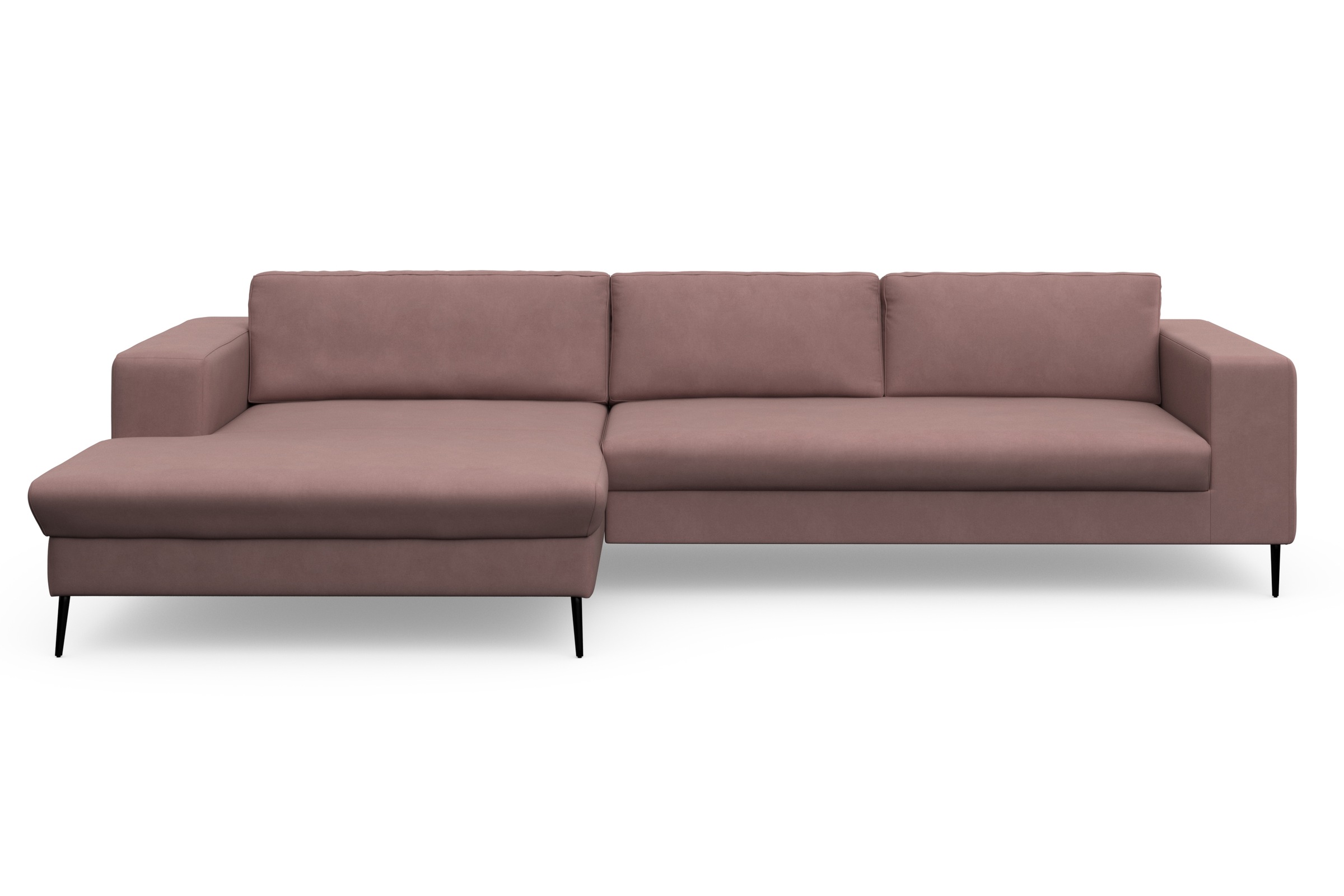 DOMO collection Ecksofa »Modica, zeitlos und elegant, L-Form«, moderne Optik mit extrabreiter Recamiere, auch in Cord