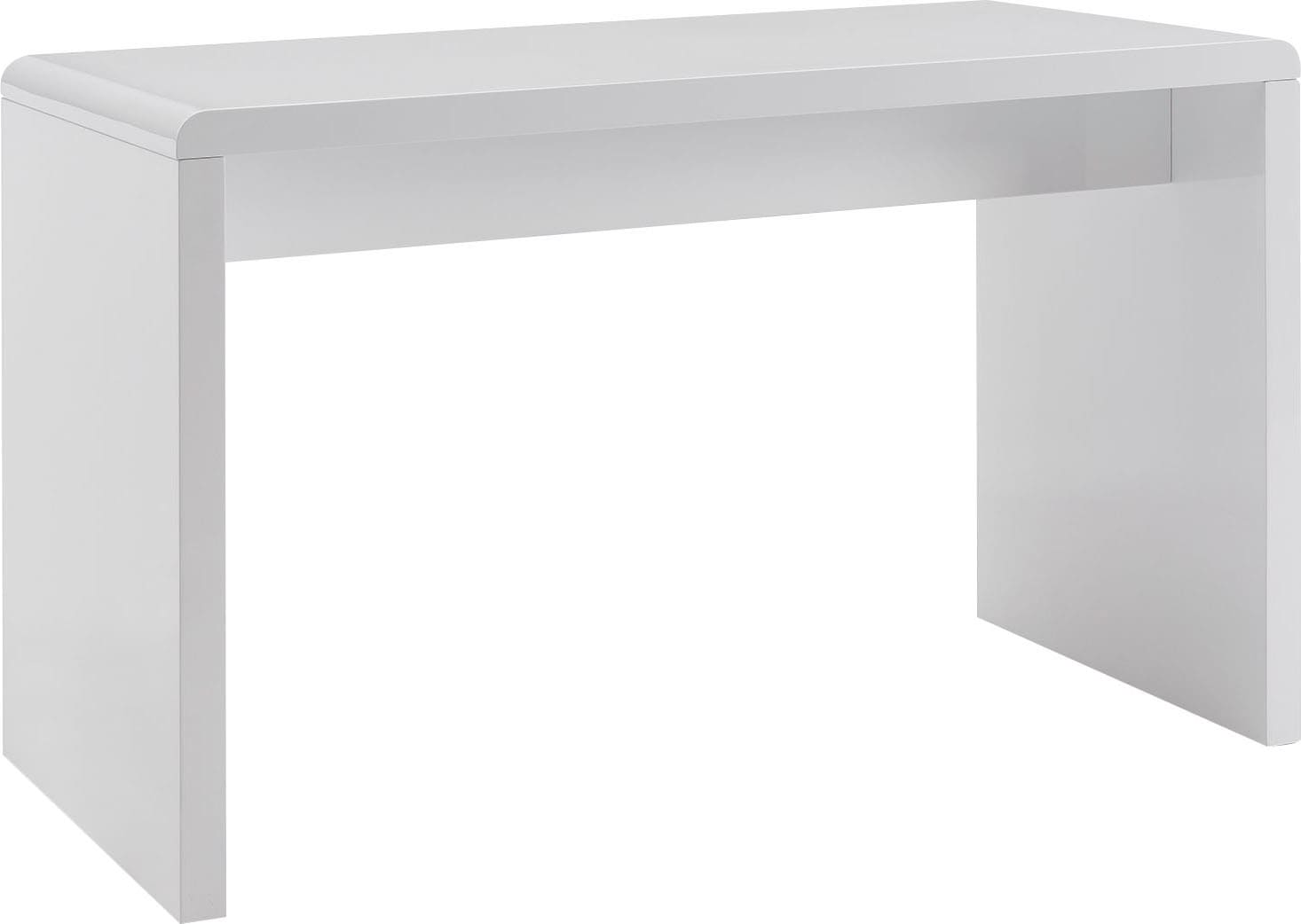 Schreibtisch, Weiß hochglanz lackiert