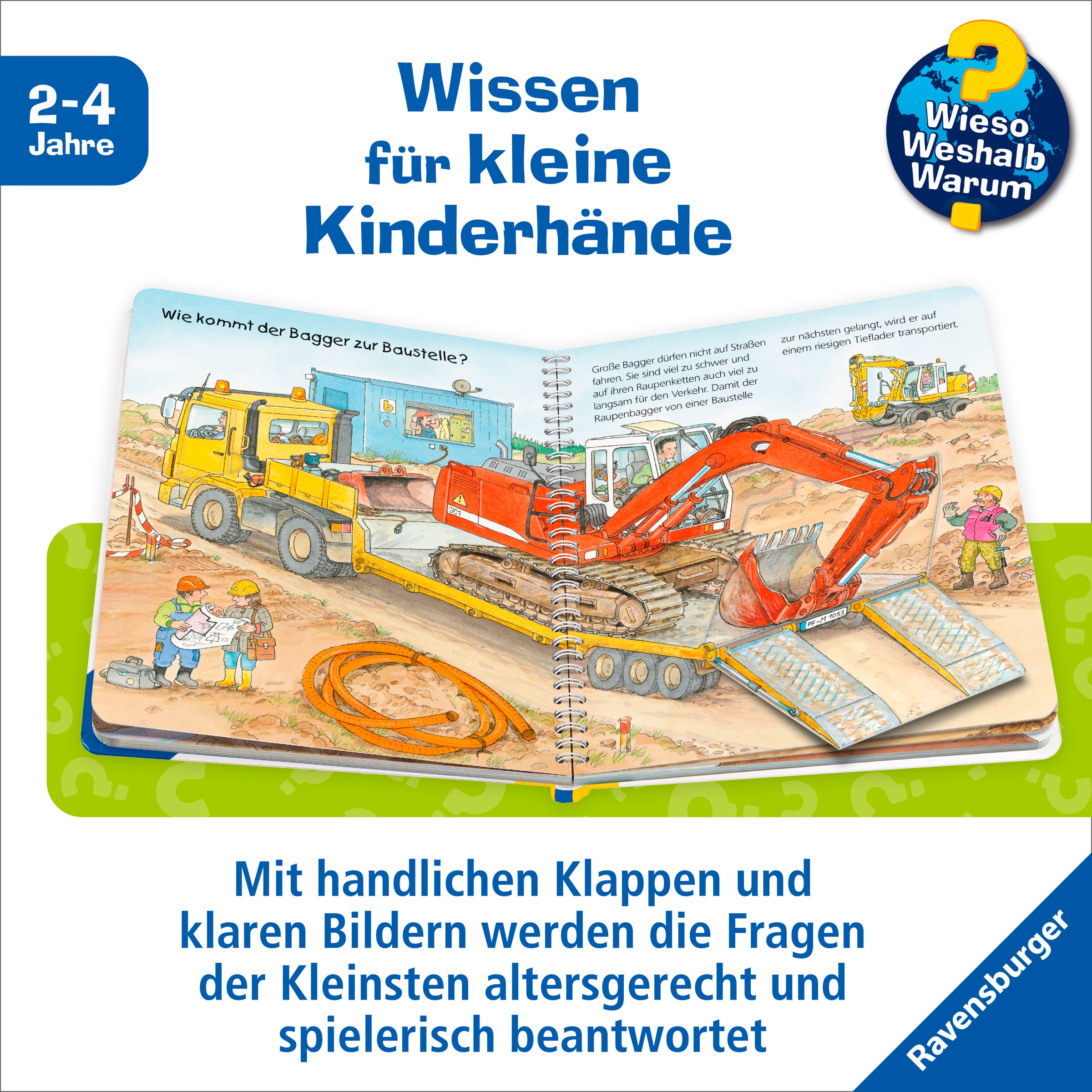Ravensburger Buch »Wieso? Weshalb? Warum? junior, Band 38: Der Bagger«