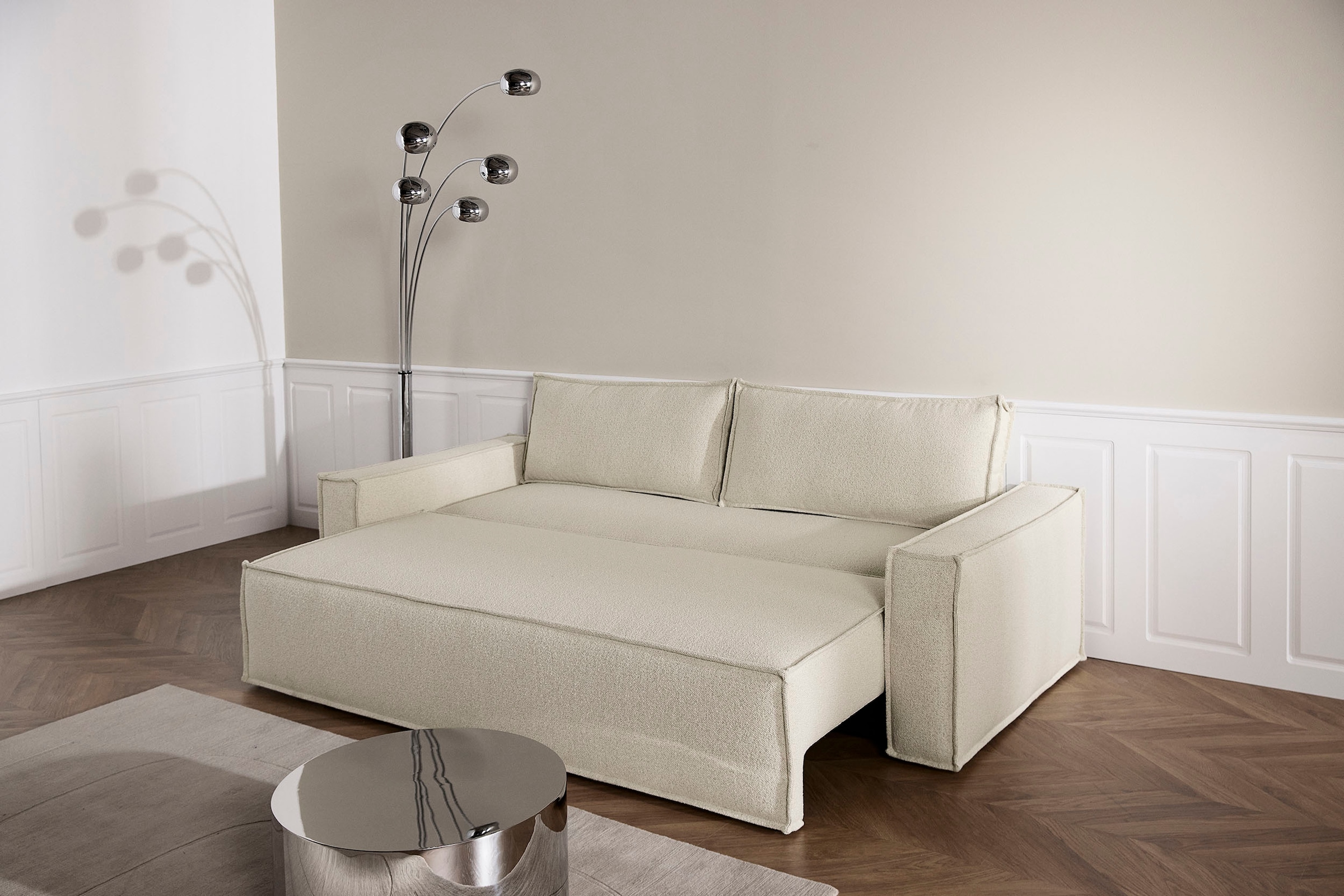 INNOVATION LIVING ™ 3-Sitzer »Newilla Schlafsofa«, 10cm Pocket Spring Komfort, großer Stauraum, stabile Stahlkonstruktion