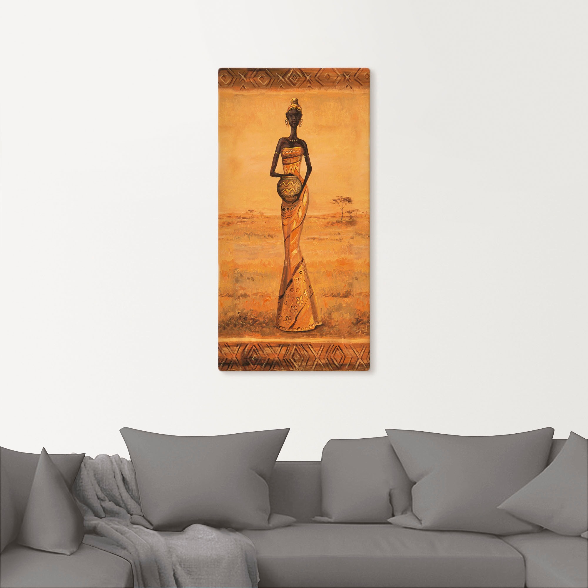 Artland Wandbild »Afrikanische Eleganz III«, Frau, (1 St.), als Alubild, Outdoorbild, Leinwandbild, Wandaufkleber, versch. Größen
