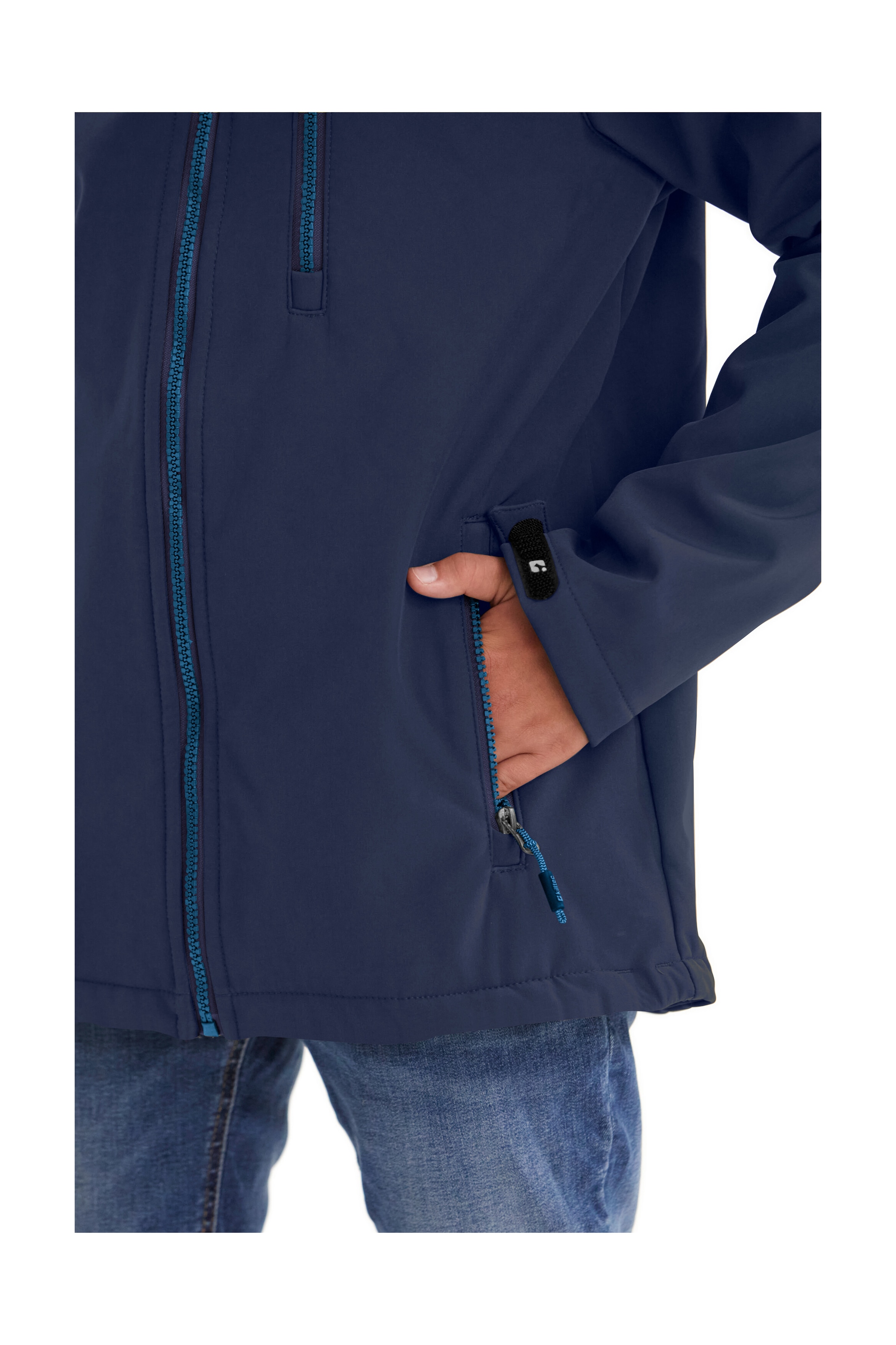 Killtec Softshelljacke »Boys Softshelljacke«, Wasserabweisende Softshelljacke mit Kapuze, Fleece