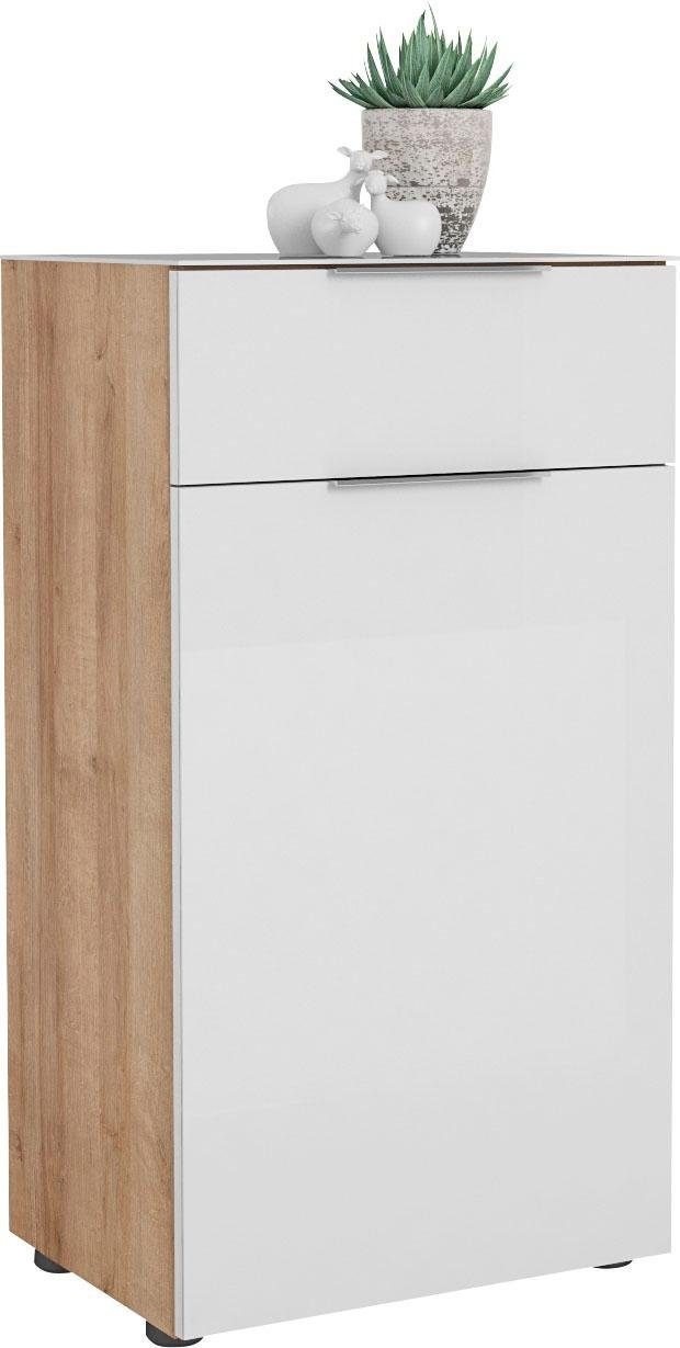 Maja Möbel Schuhschrank »TREND Schuhschrank 2564«, Oberplatte Glas, Schublade mit Filzeinlage