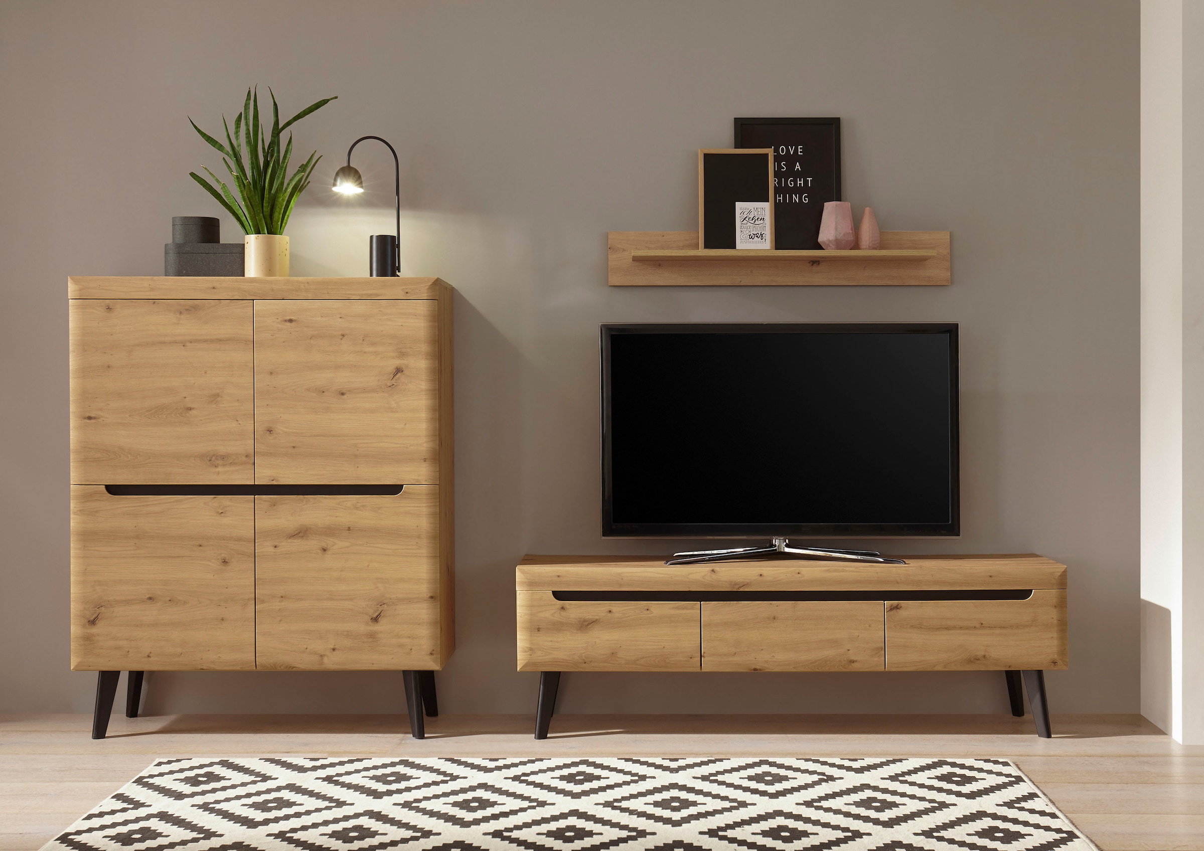 INOSIGN Wohnwand »Torge, Anbauwand, Schrankwand, Mediawand, Wohnzimmer-Set« 3 Stk. tlg.