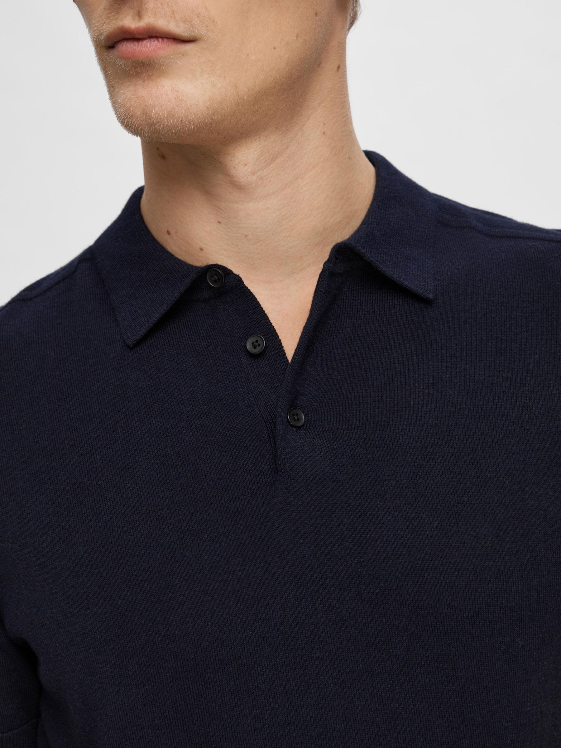 SELECTED HOMME Poloshirt »SLHBERG SS KNIT POLO NOOS«