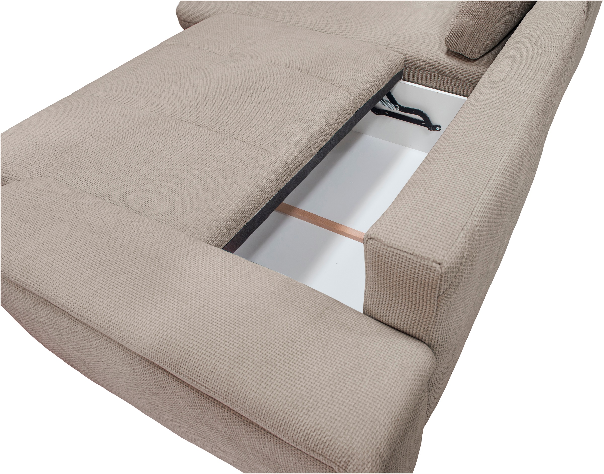 exxpo - sofa fashion Ecksofa »Casa Grande inkl. Bettfunktion, Bettkasten, bequem«, L-Form, guter Sitzkomfort, große Liegefläche