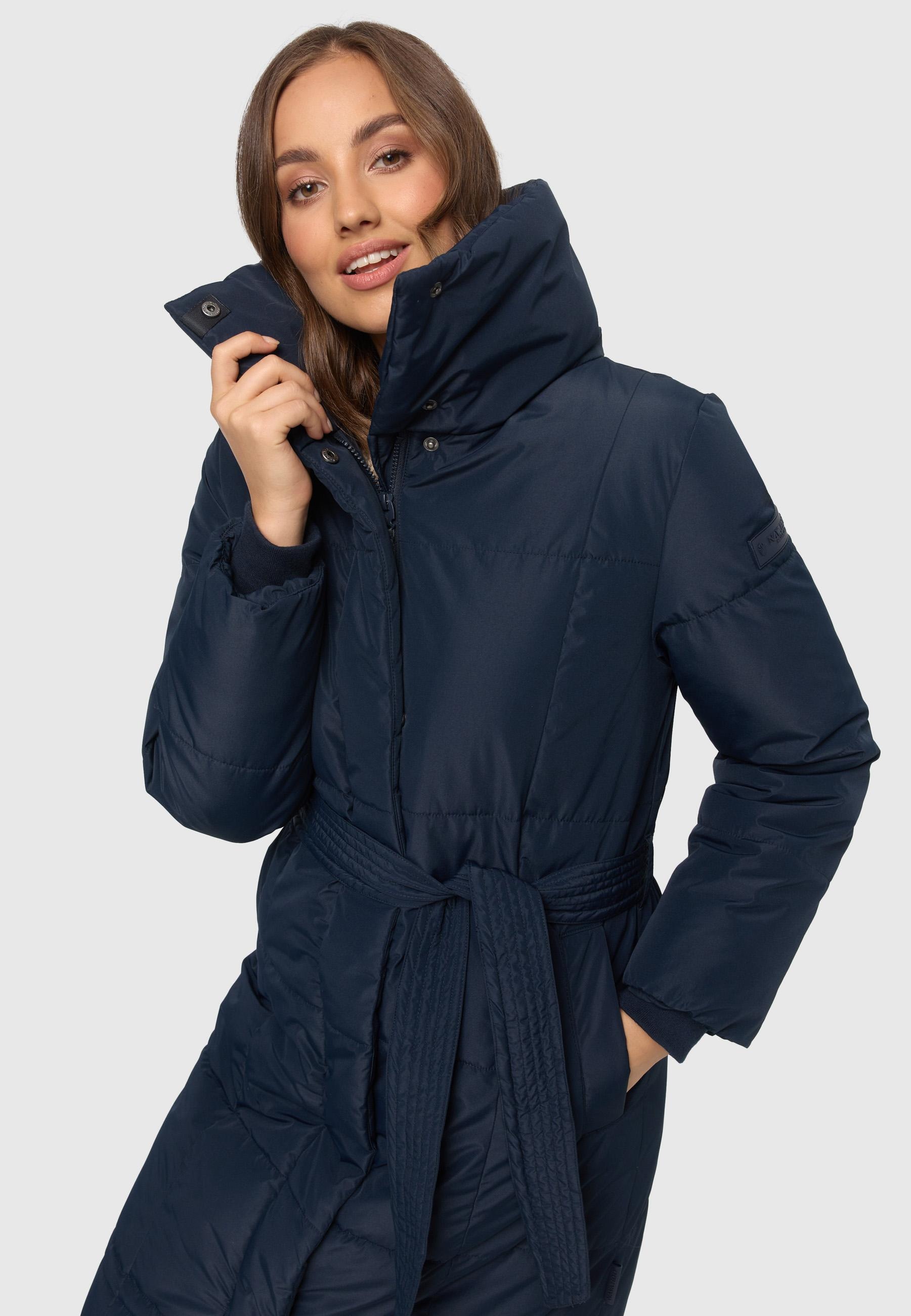 Navahoo Steppmantel »Steppmantel Mirenaa«, Stylischer Damen Wintermantel mit Gürtel
