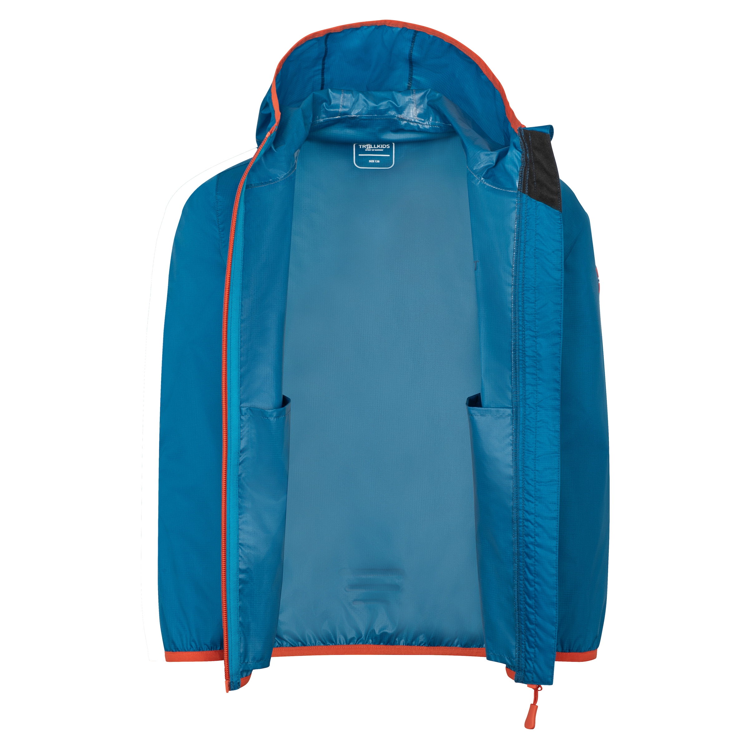 TROLLKIDS Regenjacke »KIDS TROLLTUNGA JACKET« mit Kapuze für Kinder und Jugendliche, wasserdicht, leichtes Material