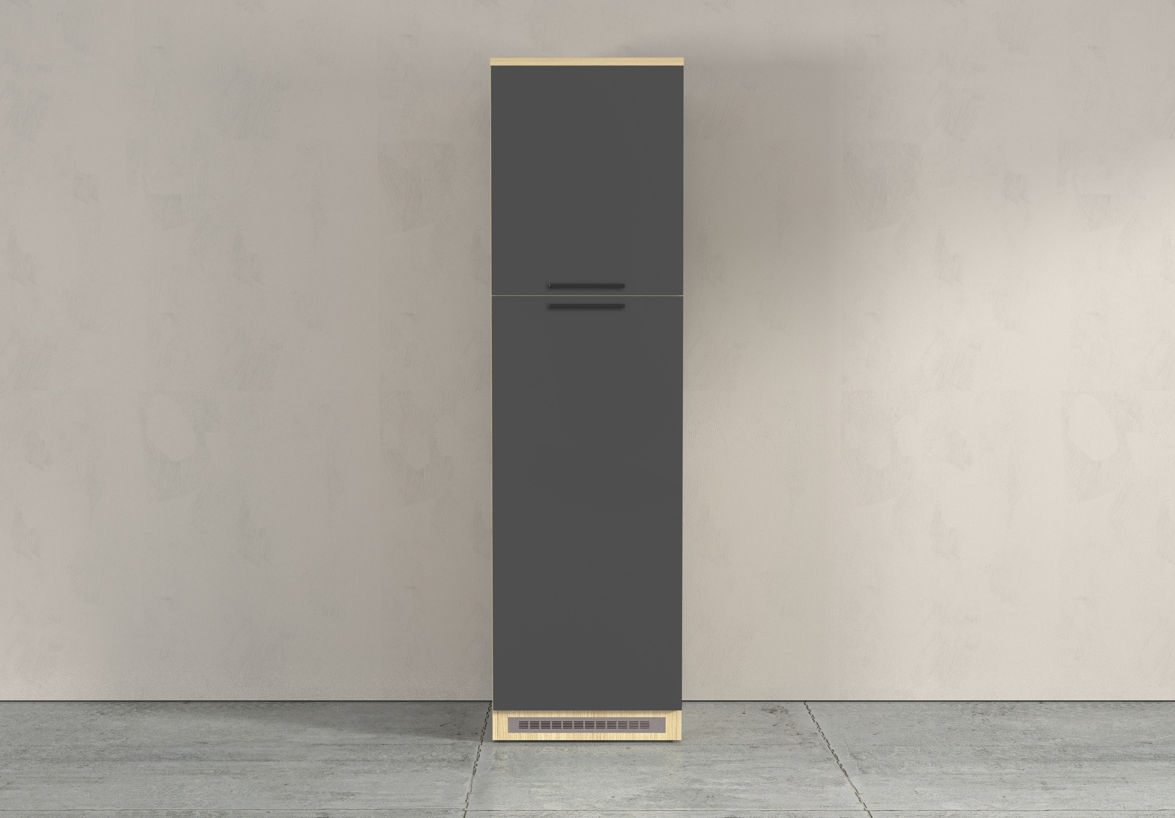 KOCHSTATION Kühlumbauschrank »Luna, Kühlschrank-Umbau, Einbauschrank für Kühlschrank, Made in Italy« B/T/H: 60×60×214,5 cm, für zwei Kühlschrankhöhen vorbereitet