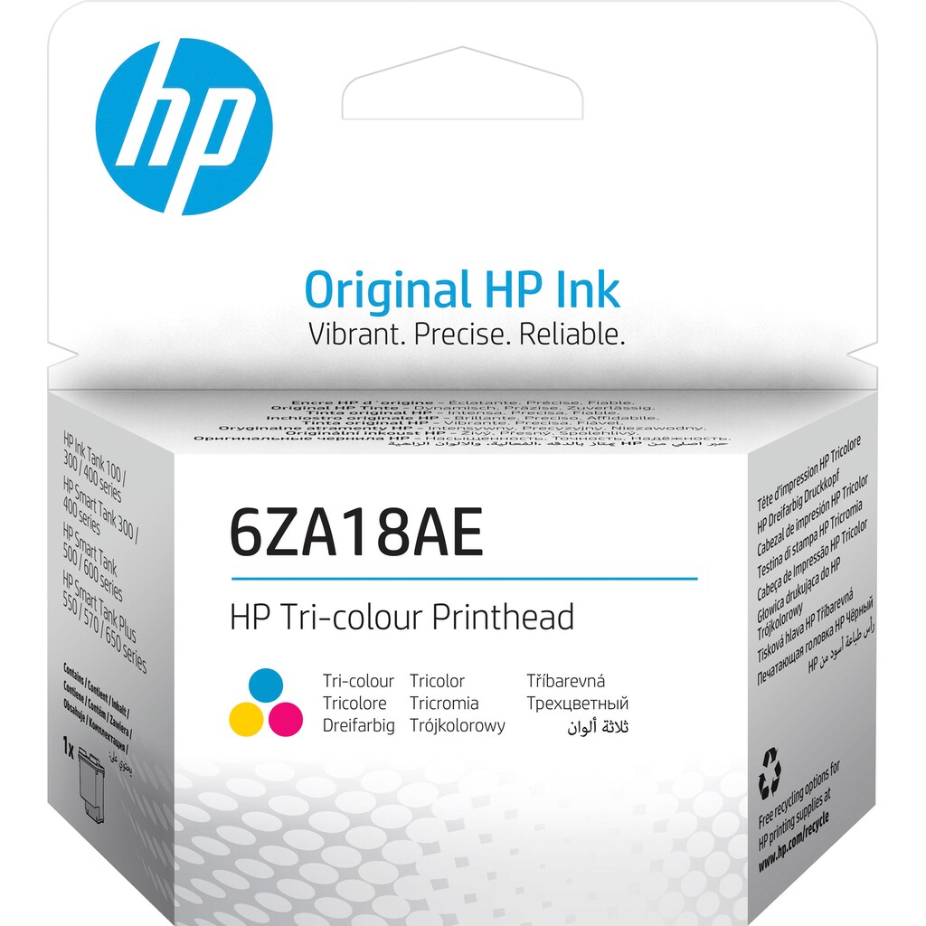 HP Nachfülltinte »6ZA18AE Dreifarbig Druckkopf«, für HP, (1 St.)