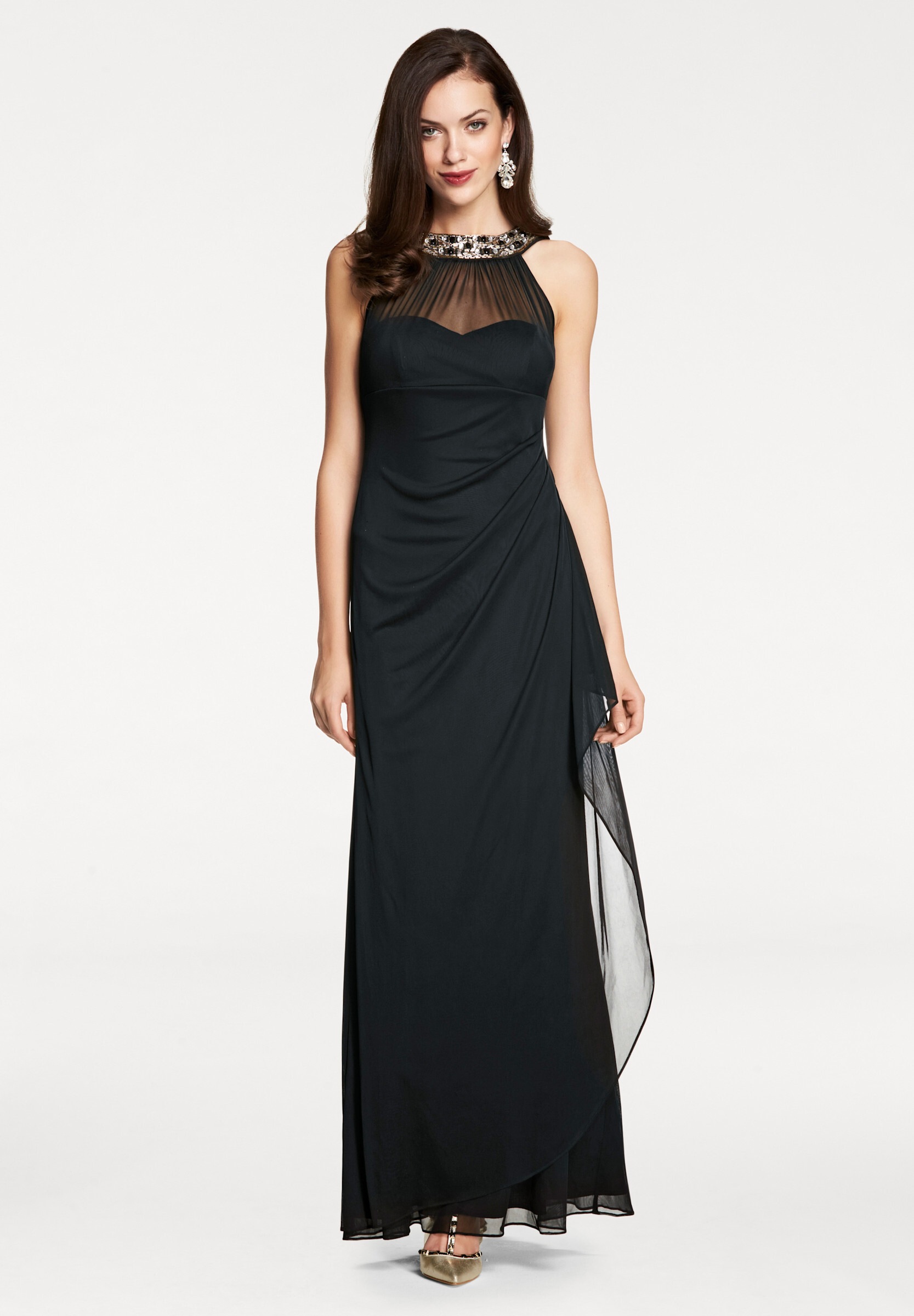 heine Corsagenkleid »Abendkleid Abendkleid mit Schmucksteinen« Ohne Taschen