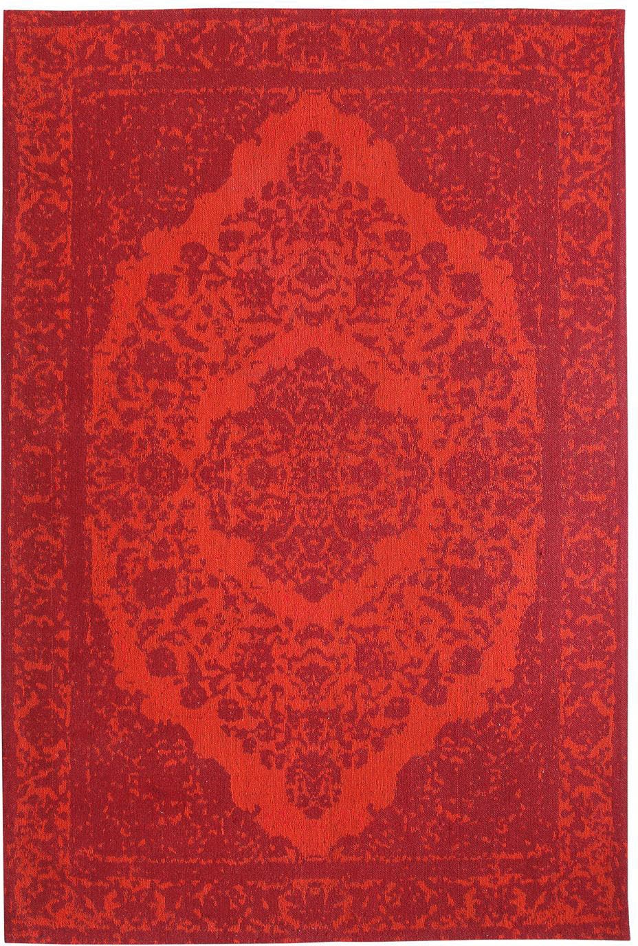 Läufer »Vintage Teppich handgetuftet rot«, rechteckig, Vintage Design