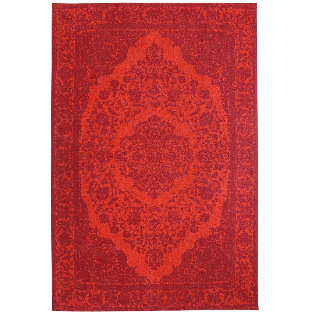 morgenland Läufer »Vintage Teppich handgetuftet rot«, rechteckig, Vintage Design