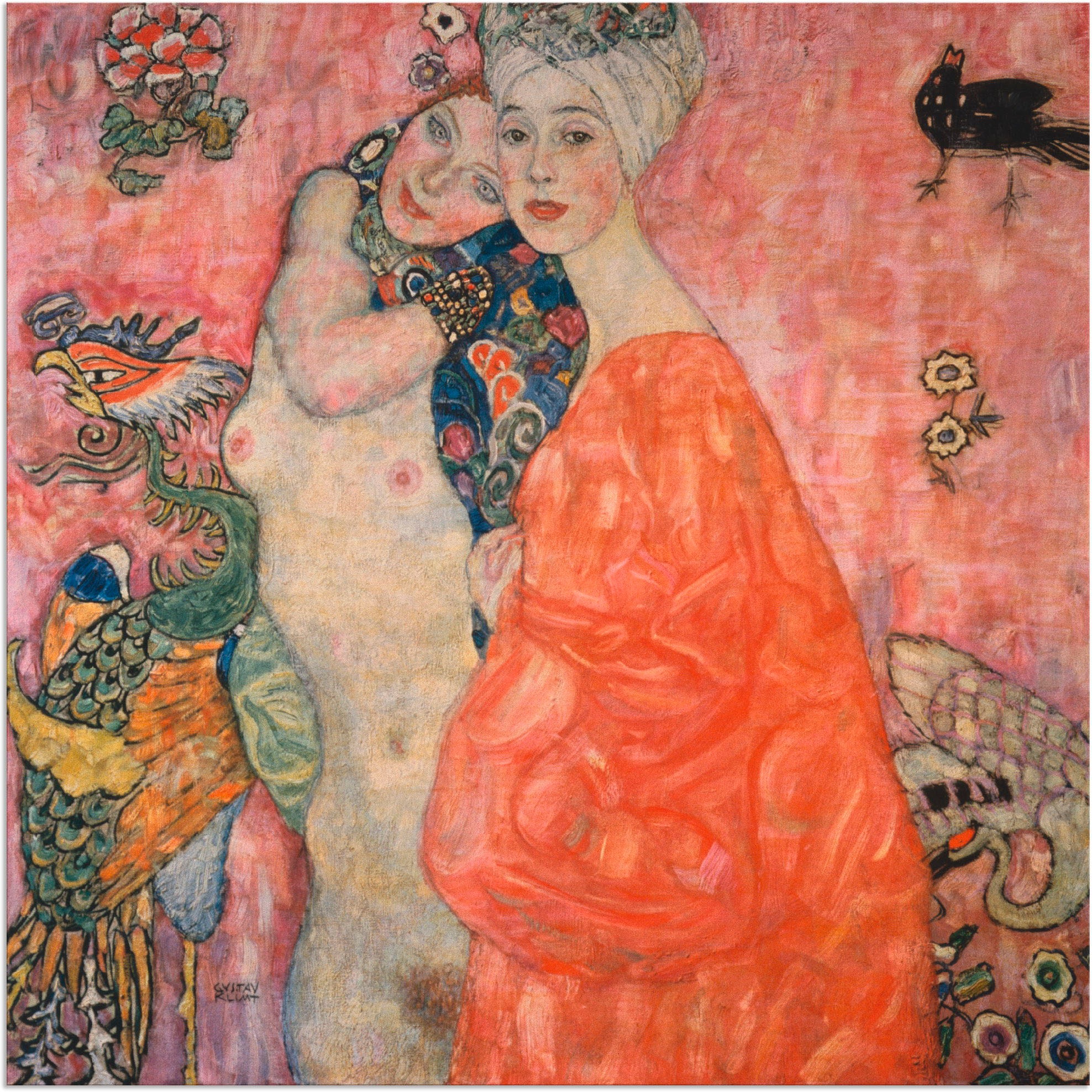 Artland Wandbild »Die Freundinnen. 1916/17«, Frau, (1 St.), in vielen Größen & Produktarten - Alubild / Outdoorbild für den Außenbereich, Leinwandbild, Poster, Wandaufkleber / Wandtattoo auch für Badezimmer geeignet