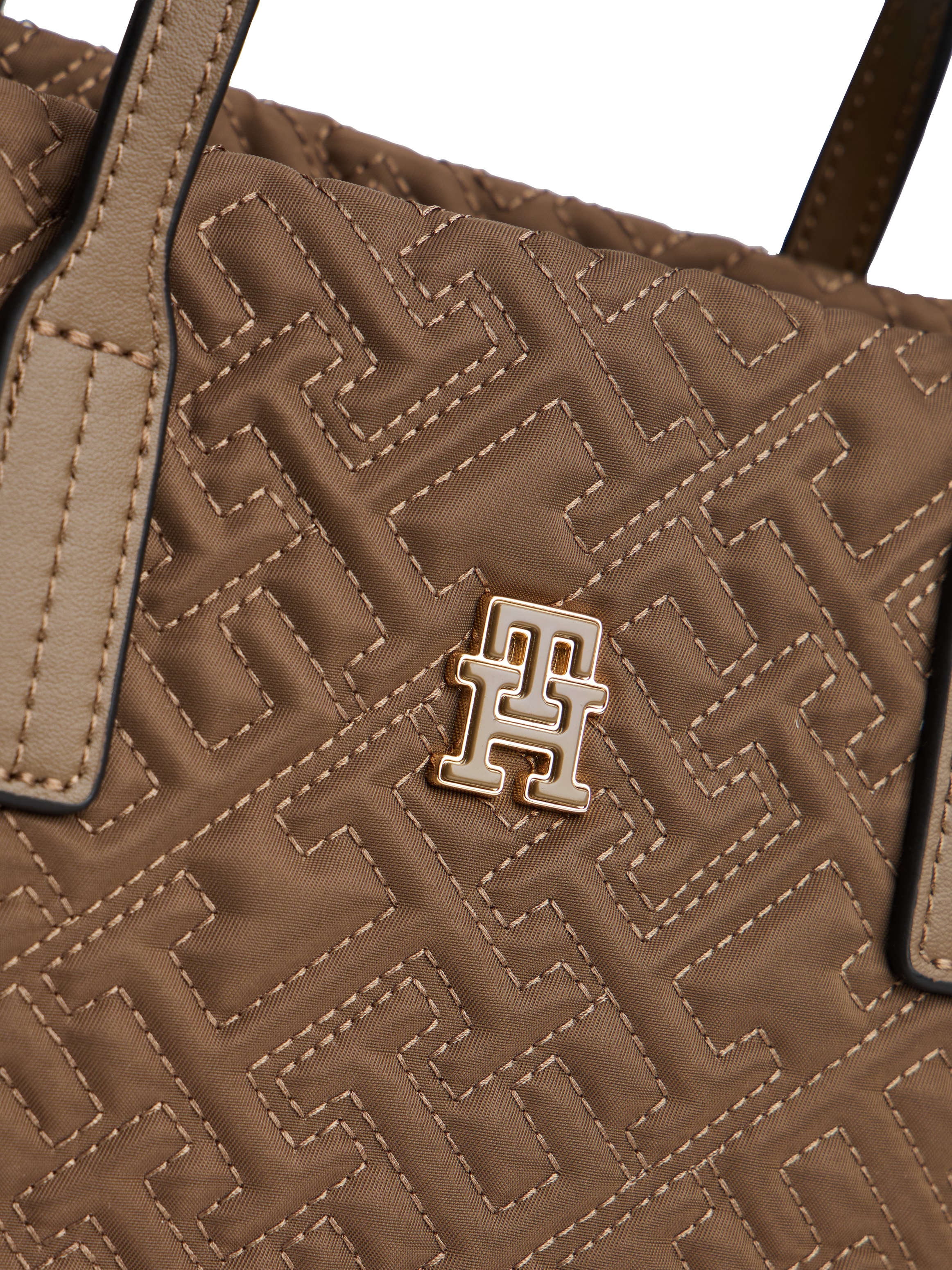 Tommy Hilfiger Tragetasche »TH CITY MINI TOTE MONO NYLON« , Damen Schultertasche, Businesstasche mit TH-Logoprägung