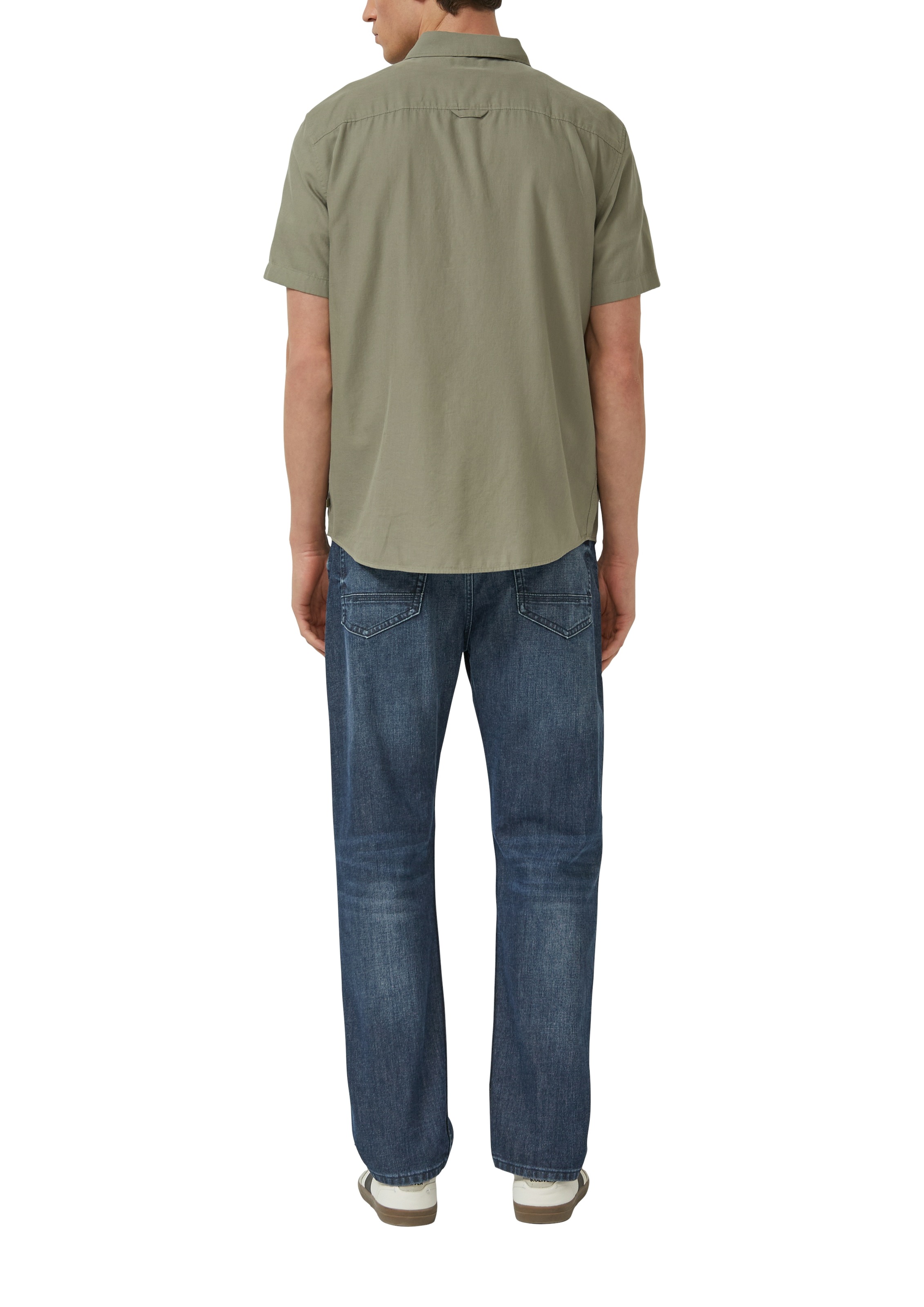 s.Oliver Kurzarmhemd mit Knopfleiste und Brusttasche