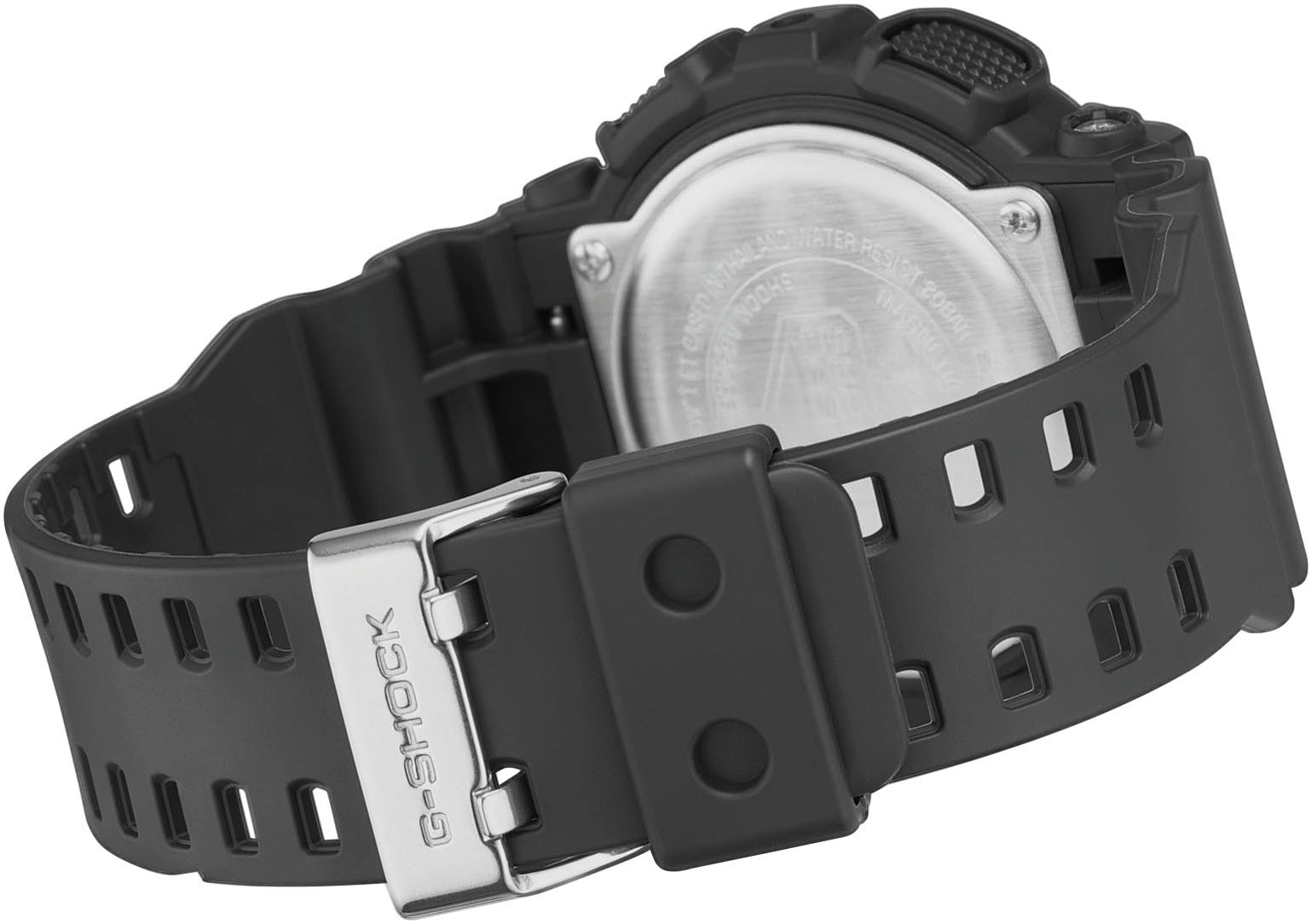 CASIO G-SHOCK Chronograph, Quarzuhr, Armbanduhr,Herrenuhr,digital,bis 20 bar wasserd.Resinarmband