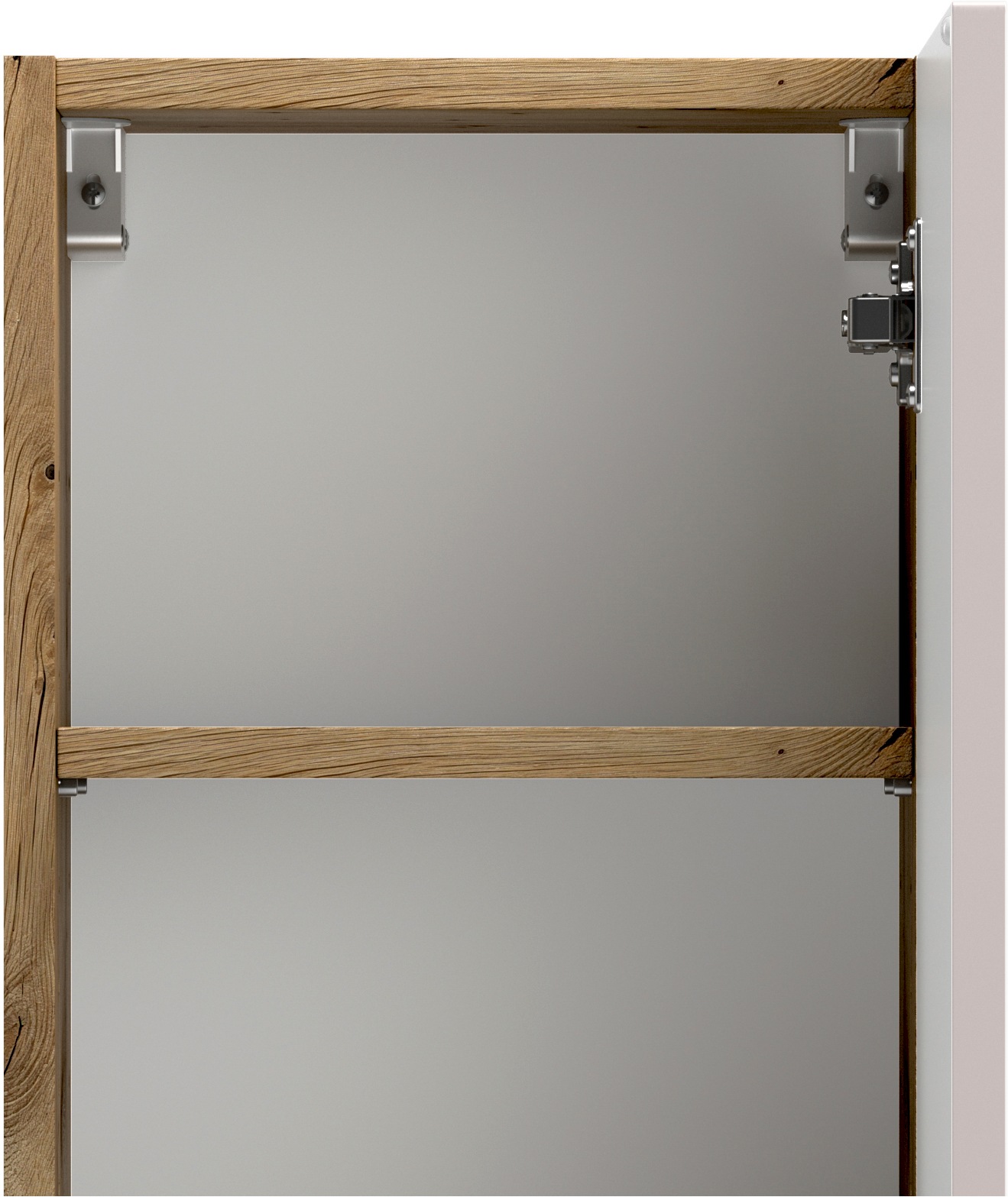 welltime Hängeschrank »CABO, gedämpfte Scharniere« Kaschmir, griffloses Design, reversibel