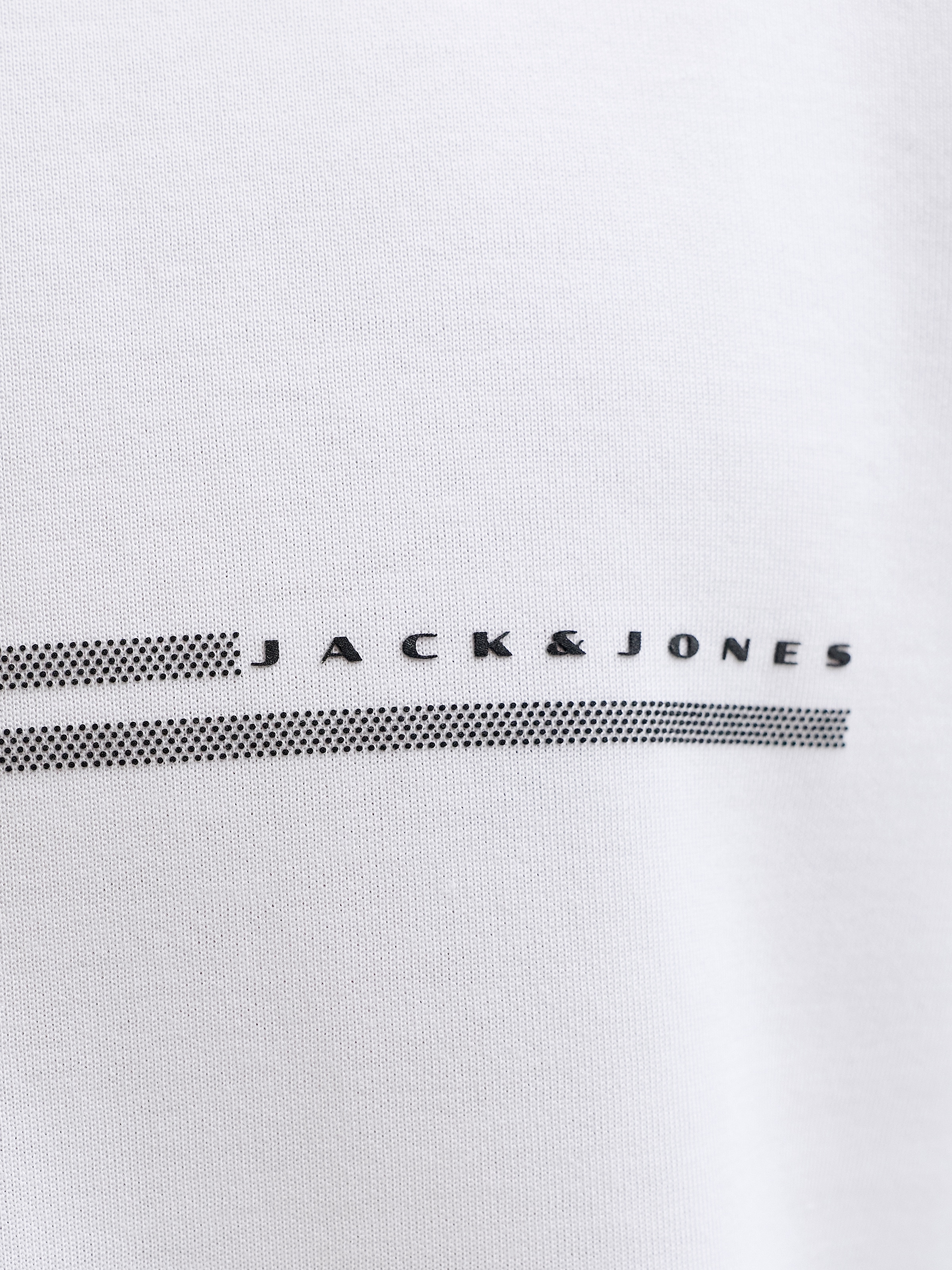 Jack & Jones Kurzarmshirt »JCOFUSION CHEST BRAND TEE SS CREW SN« Materialmix, regular fit