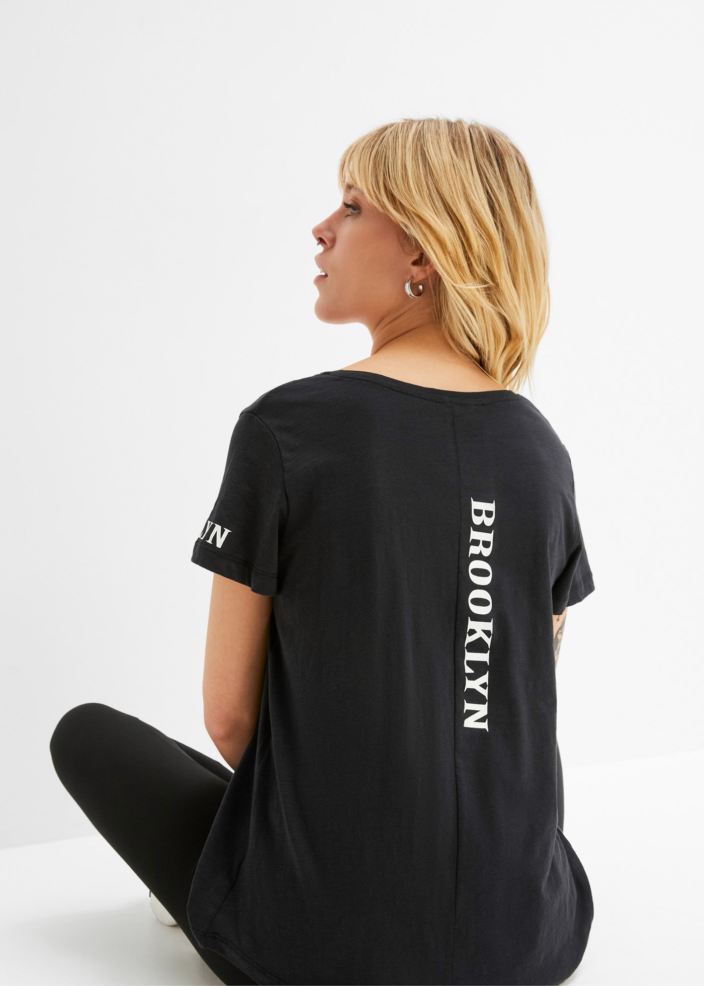 bonprix T-Shirt T-Shirt aus reiner Baumwolle