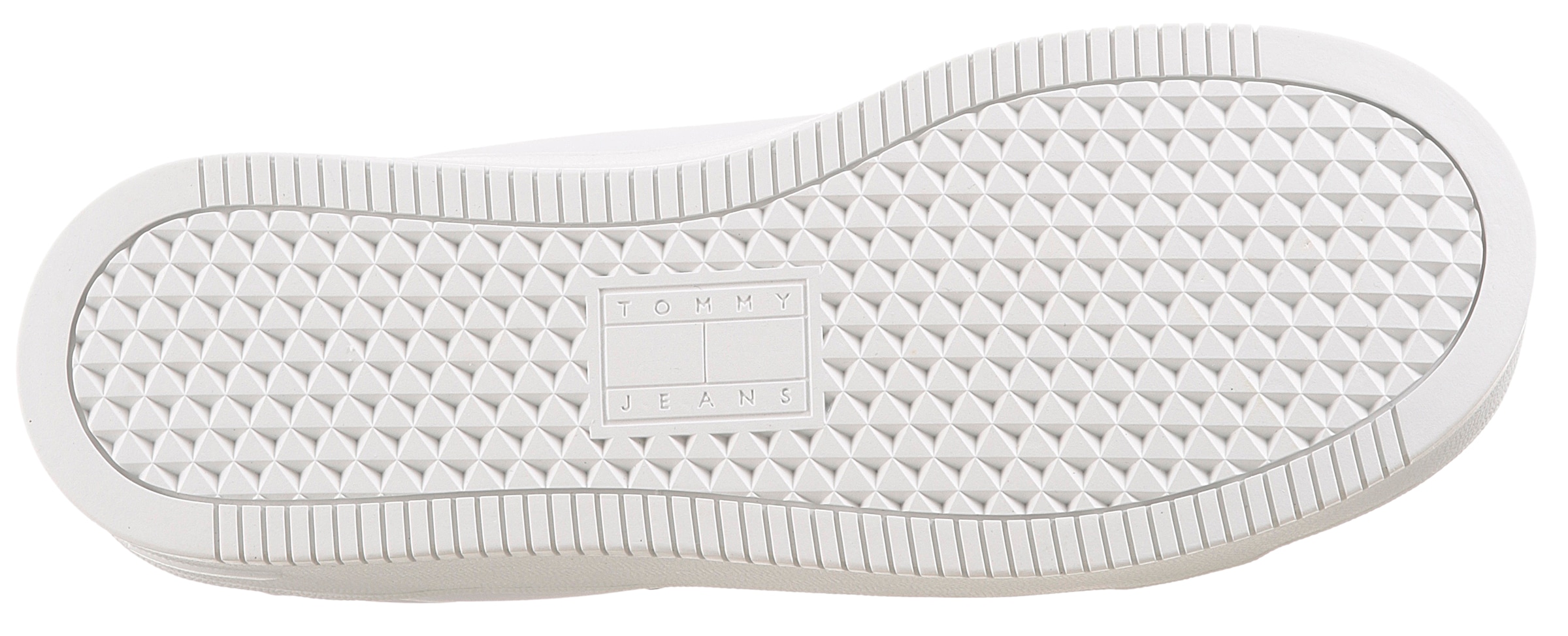 Tommy Jeans Plateausneaker »TJW FLATFORM SNEAKER«, Freiezeitschuh, Halbschuh, Schnürschuh mit Schaftrandpolsterung