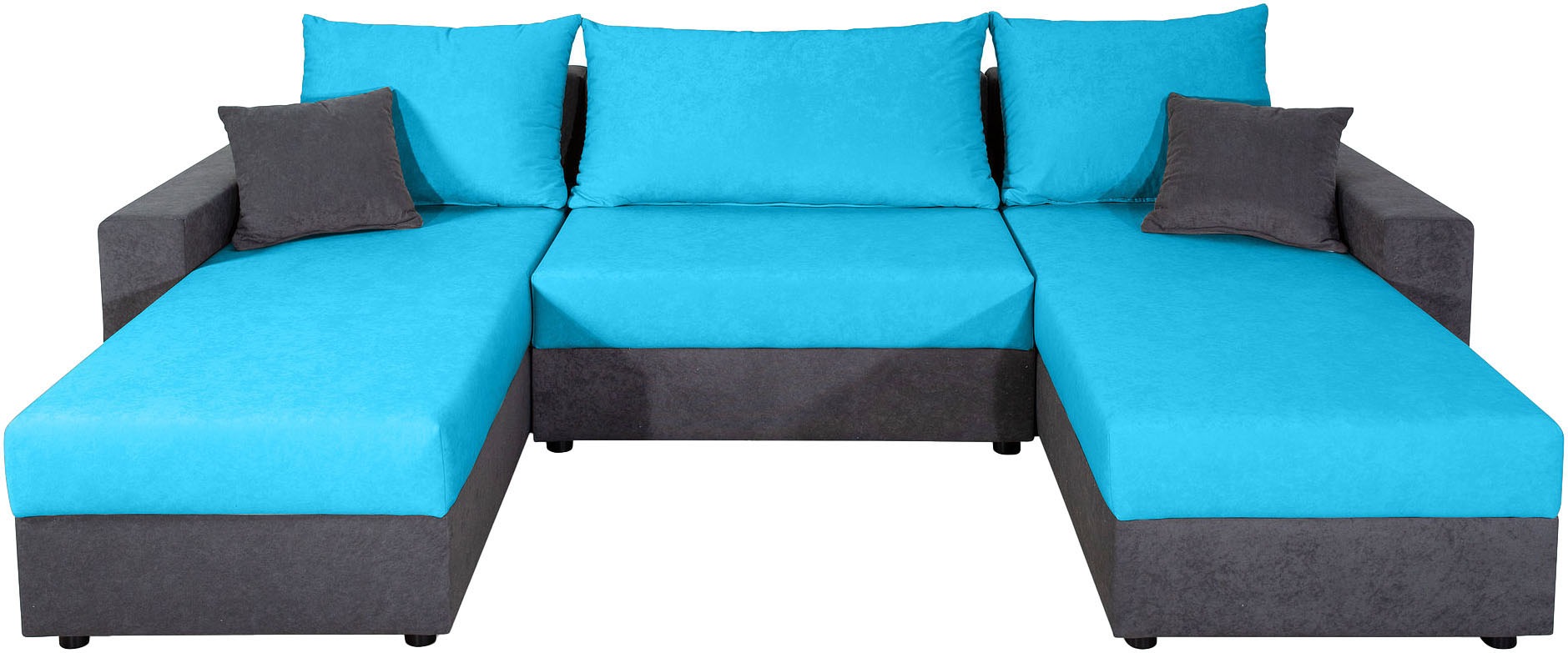 COLLECTION AB Wohnlandschaft »Pico U-Form«, Wohnlandschaft,2 X Ottomane,Polyätherschaum Polsterung
