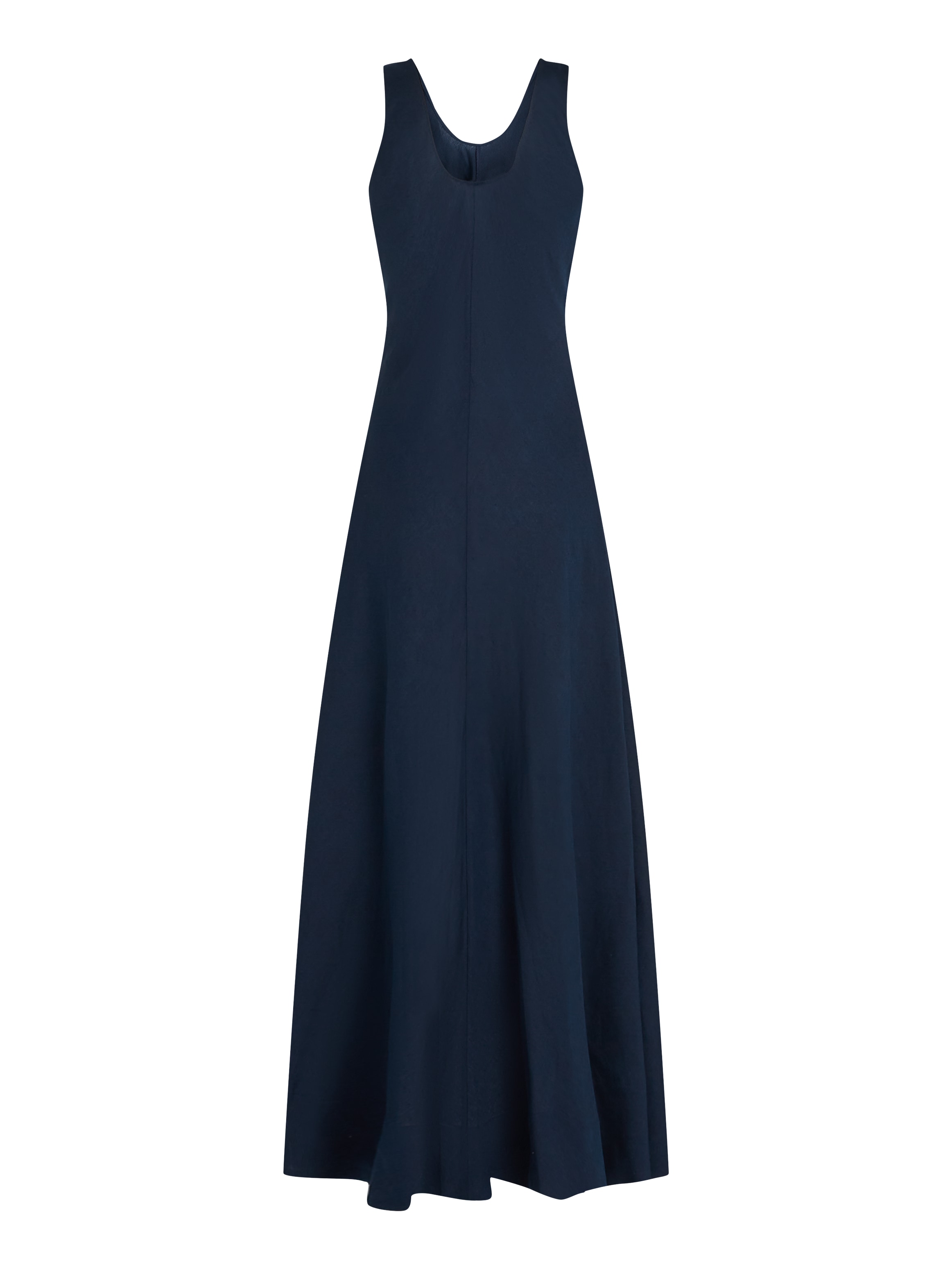 Tommy Hilfiger Maxikleid »TEXTURED LINEN TANK MAXI DRESS«, mit Metalllabel,kühlendes Premium Leinen