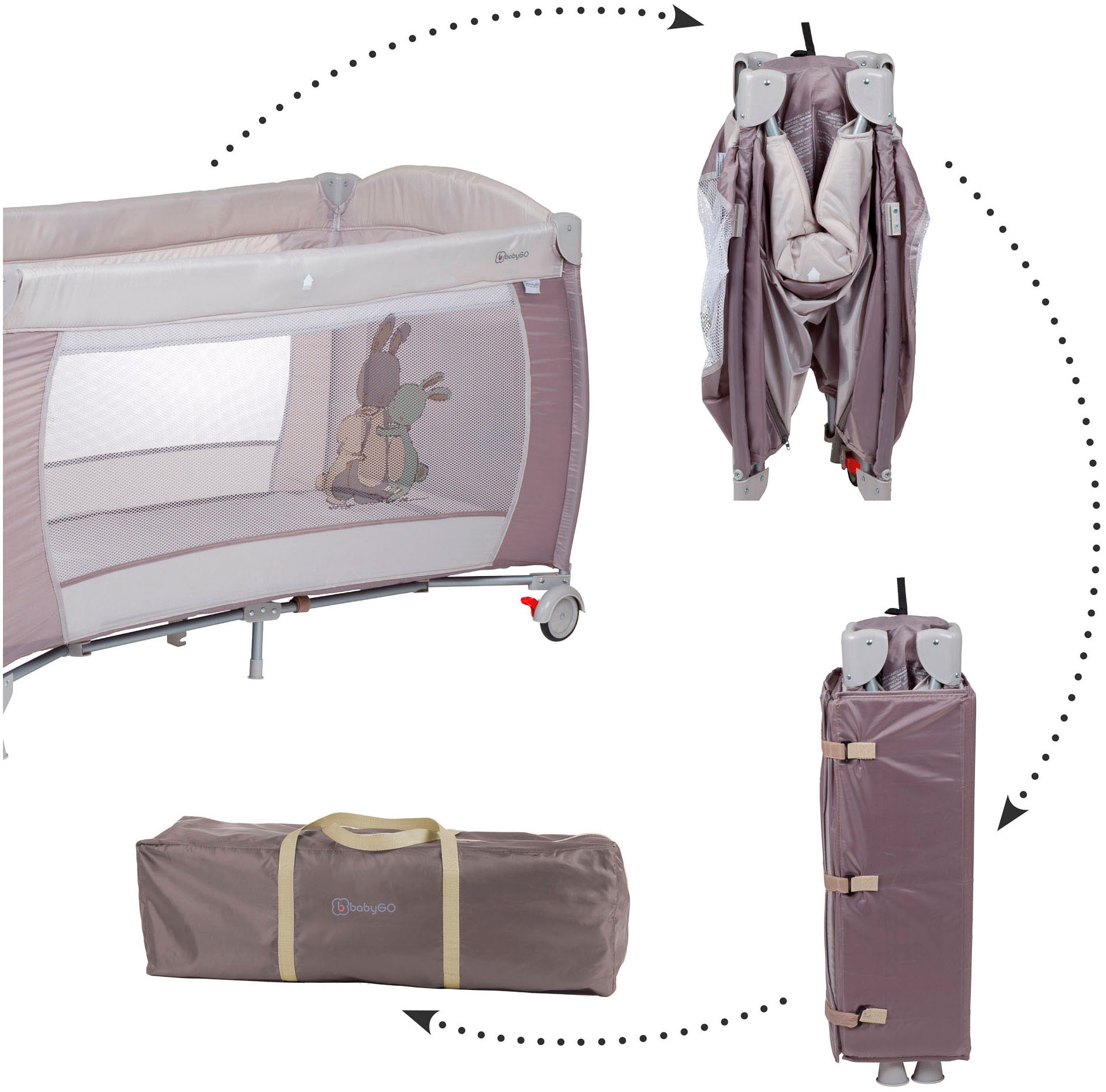 BabyGo »Sleeper Deluxe, beige« mit Musik-Mobile