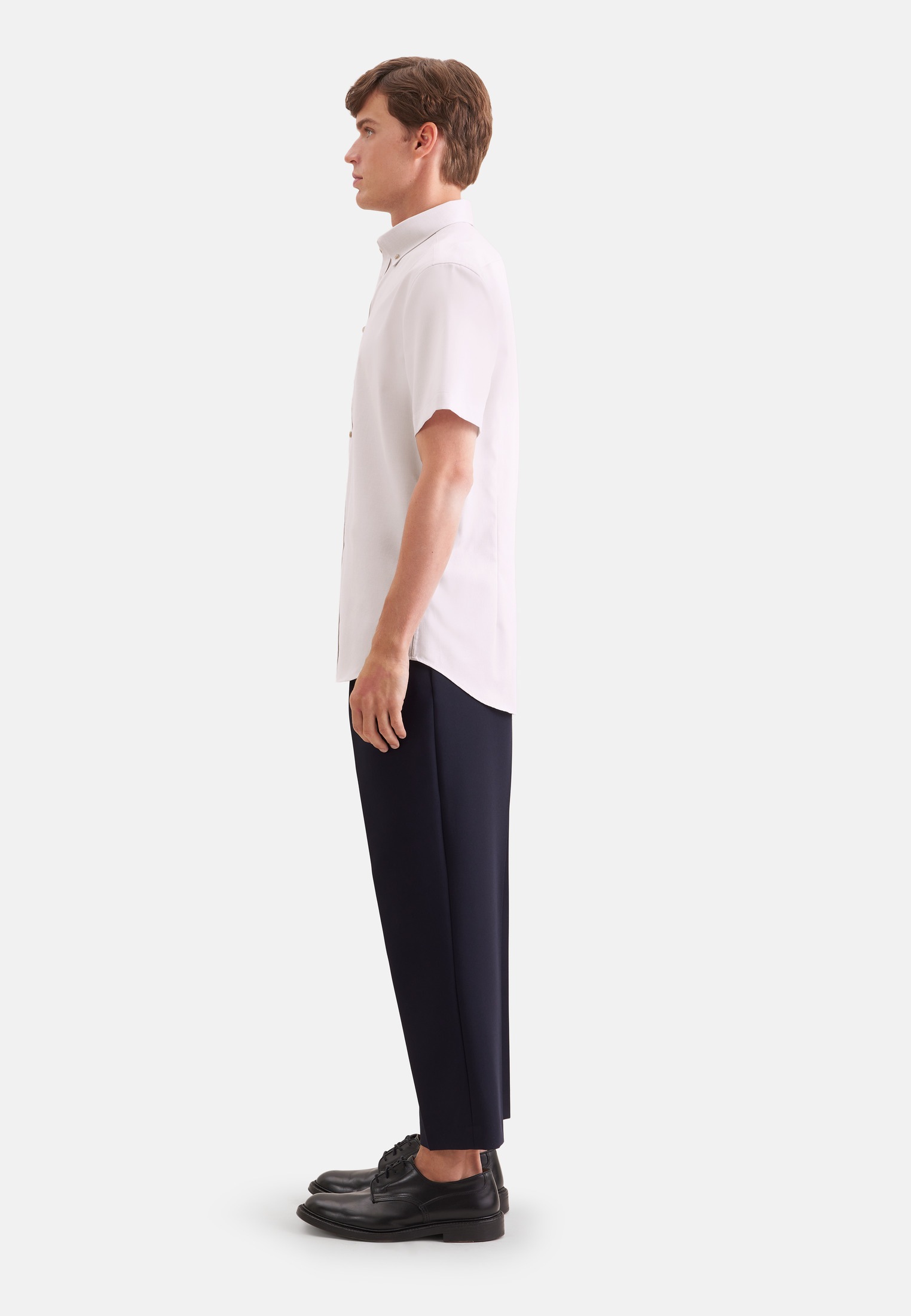 seidensticker Businesshemd »Schwarze Rose« Shaped 1/2 Button-Down-Kragen Struktur
