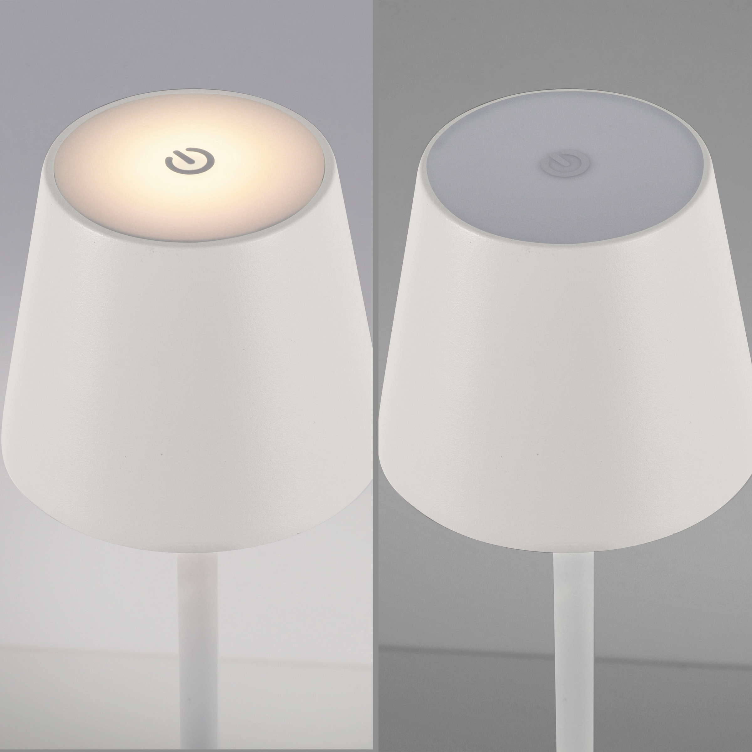 JUST LIGHT LED Tischleuchte »EURIA, 2er Set«, 1 flammig, Leuchtmittel LED-Board | LED fest integriert, LED Akku Tischlampe