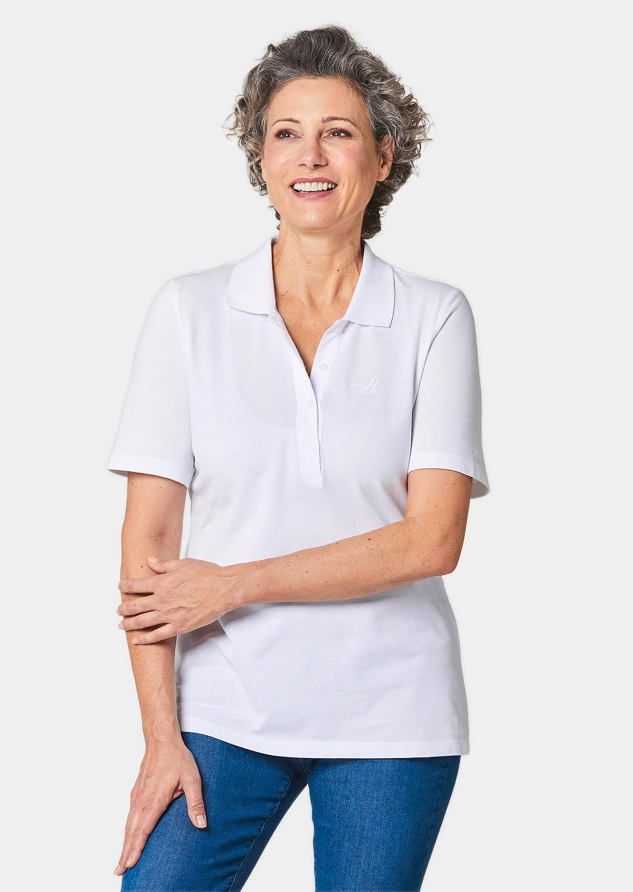 GOLDNER Poloshirt »Kurzgröße Poloshirt in hochwertiger Pikee-Qualität«