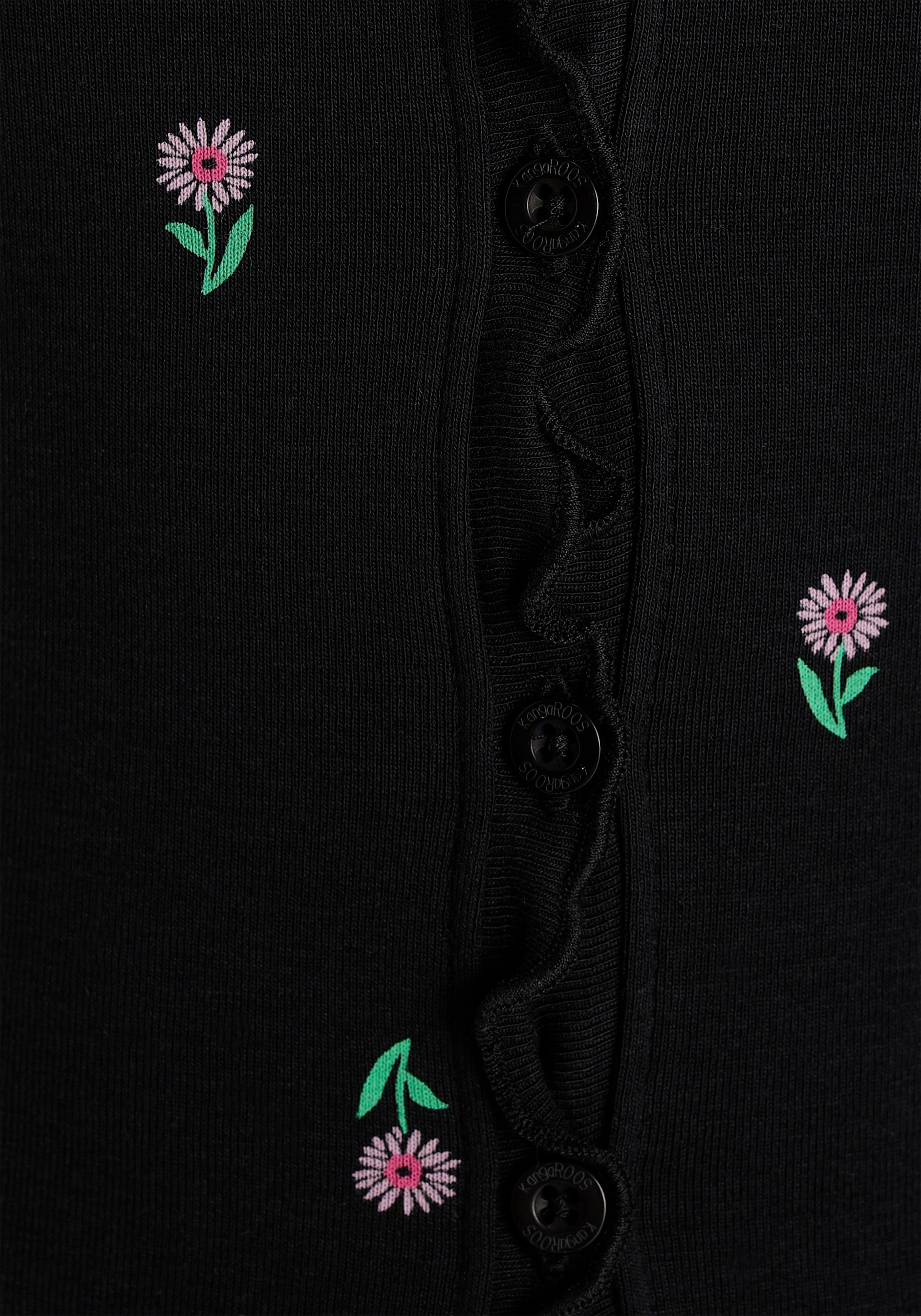 KangaROOS Kurzarmshirt kurzärmelig,  figurbetont,  aus Baumwolle