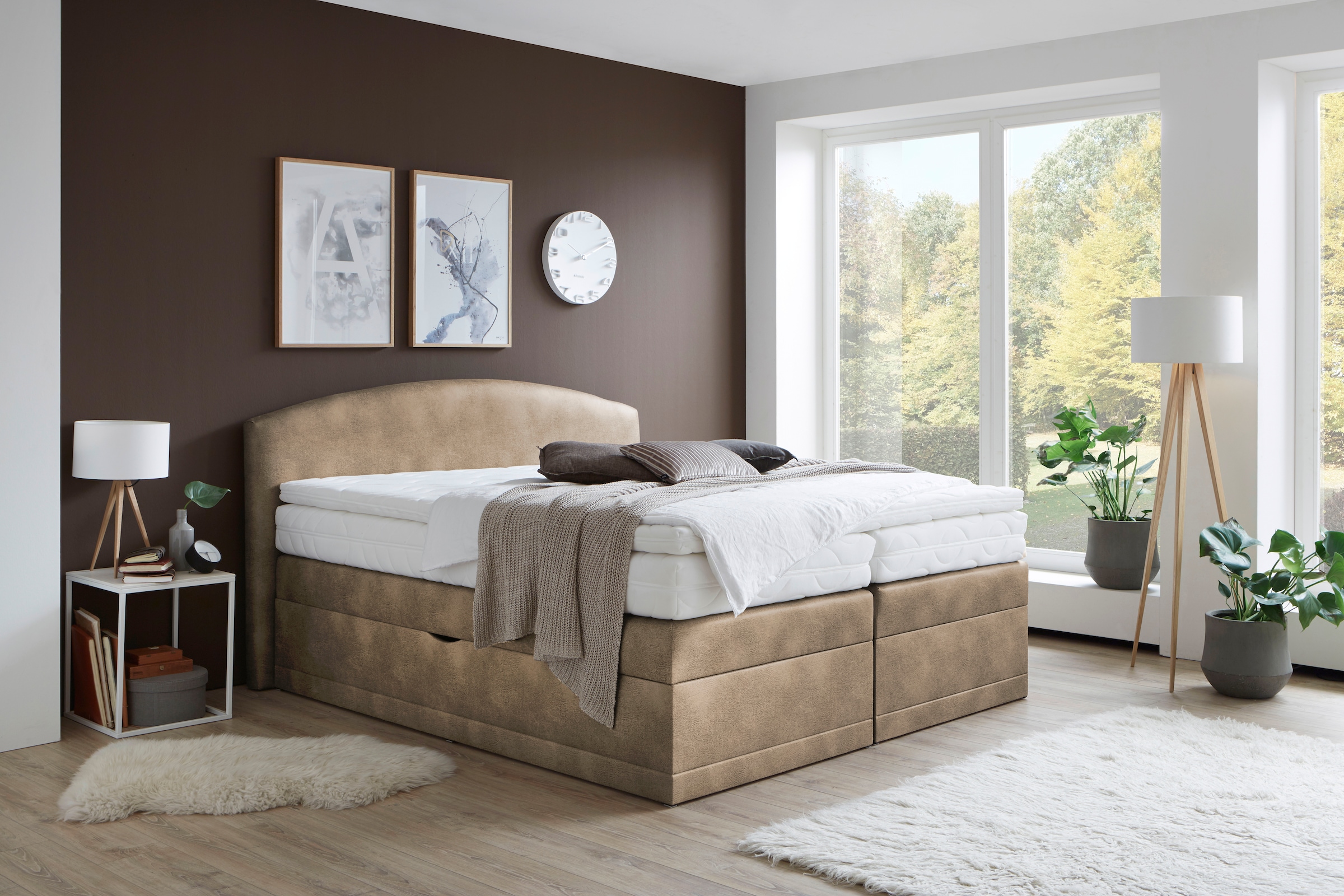 Westfalia Schlafkomfort Boxspringbett »Madeira«, Größe Liegefläche B/L: 180 cm x 200 cm