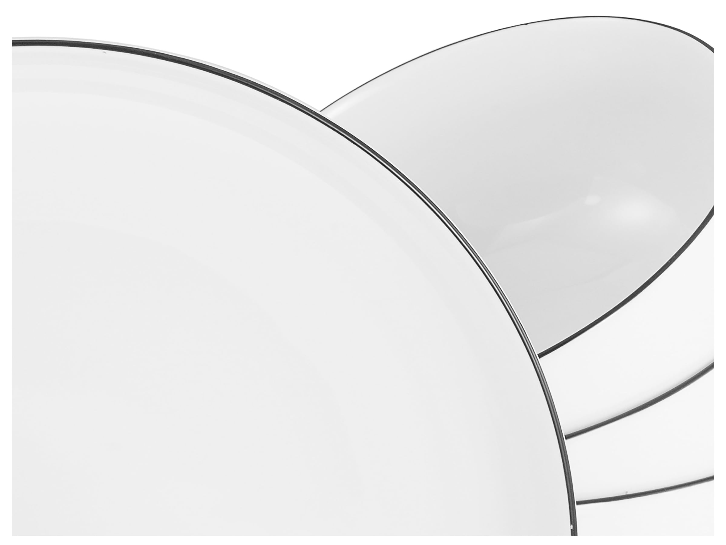 CreaTable Teller-Set »Allround Black Line, Tellerset 12-tlg« Daily Use, Zeitlos