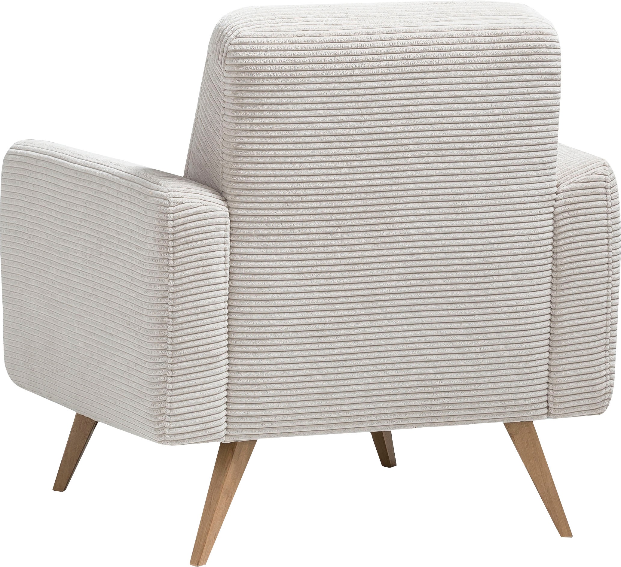 exxpo - sofa fashion Sessel »Samso, Loungesessel«, elegant und bequem, aktueller Cord Bezug