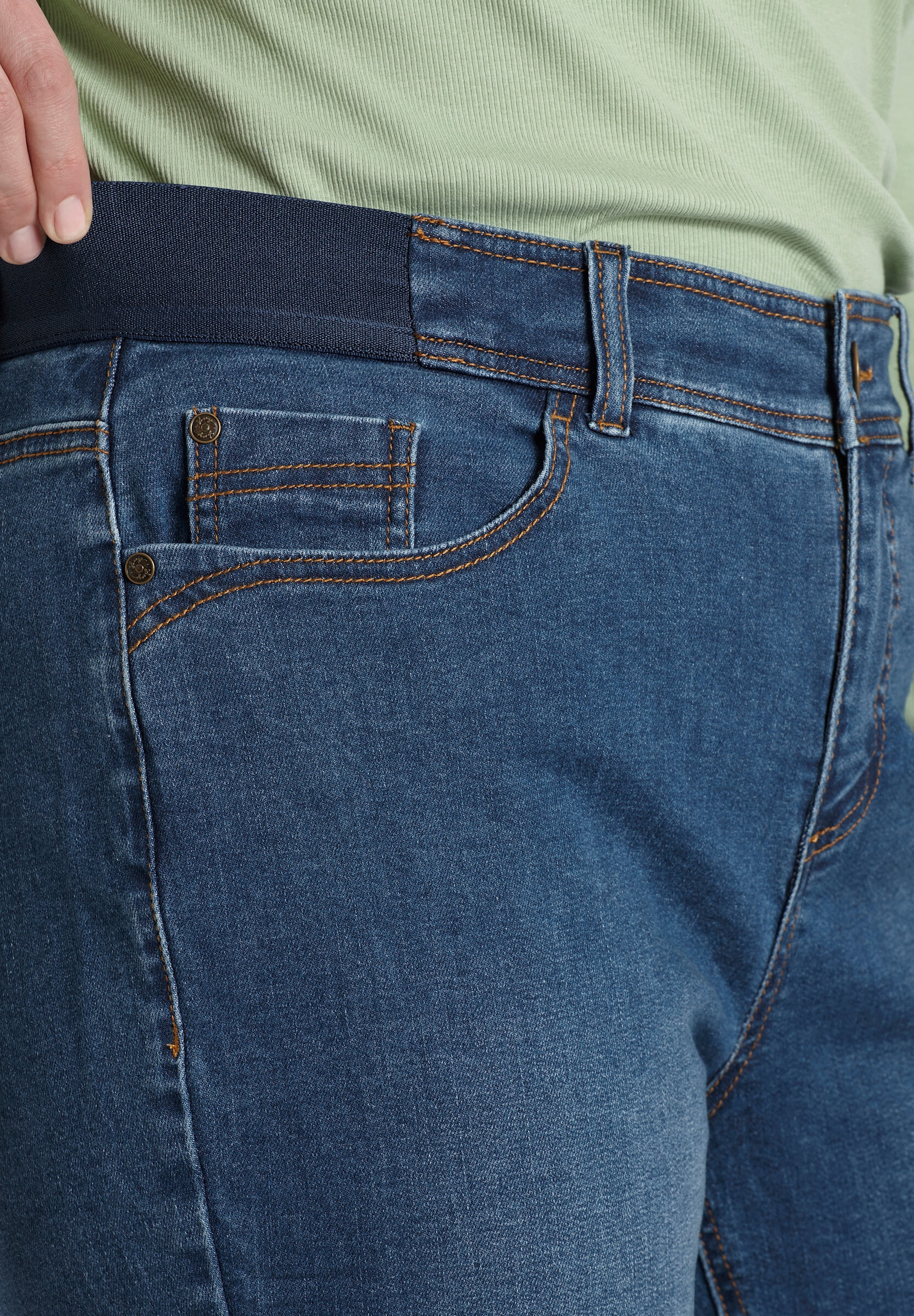Sheego 5-Pocket-Jeans »Jeans Slim-fit-Jeans mit Komfortbund«