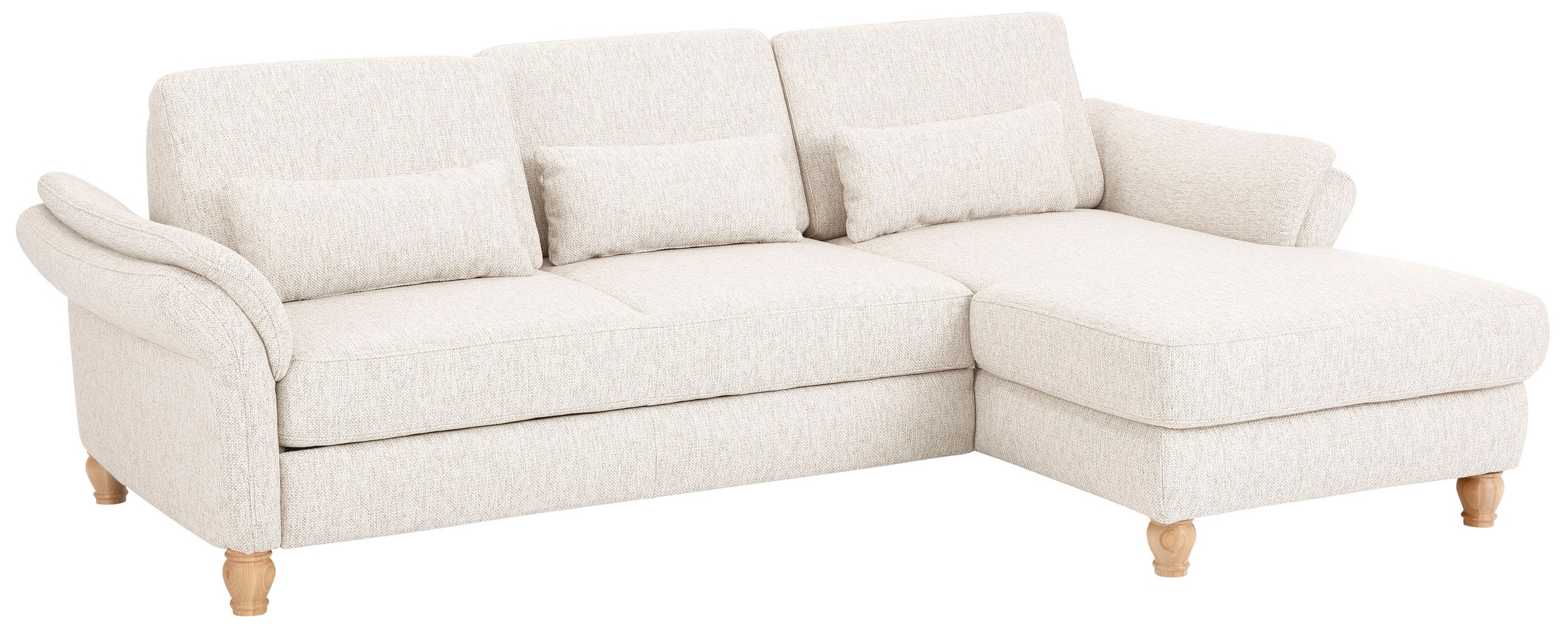 Home affaire Ecksofa »Palace L-Form«, incl. Sitztiefenverstellung, wahlweise mit Bettfunktion und Stauraum