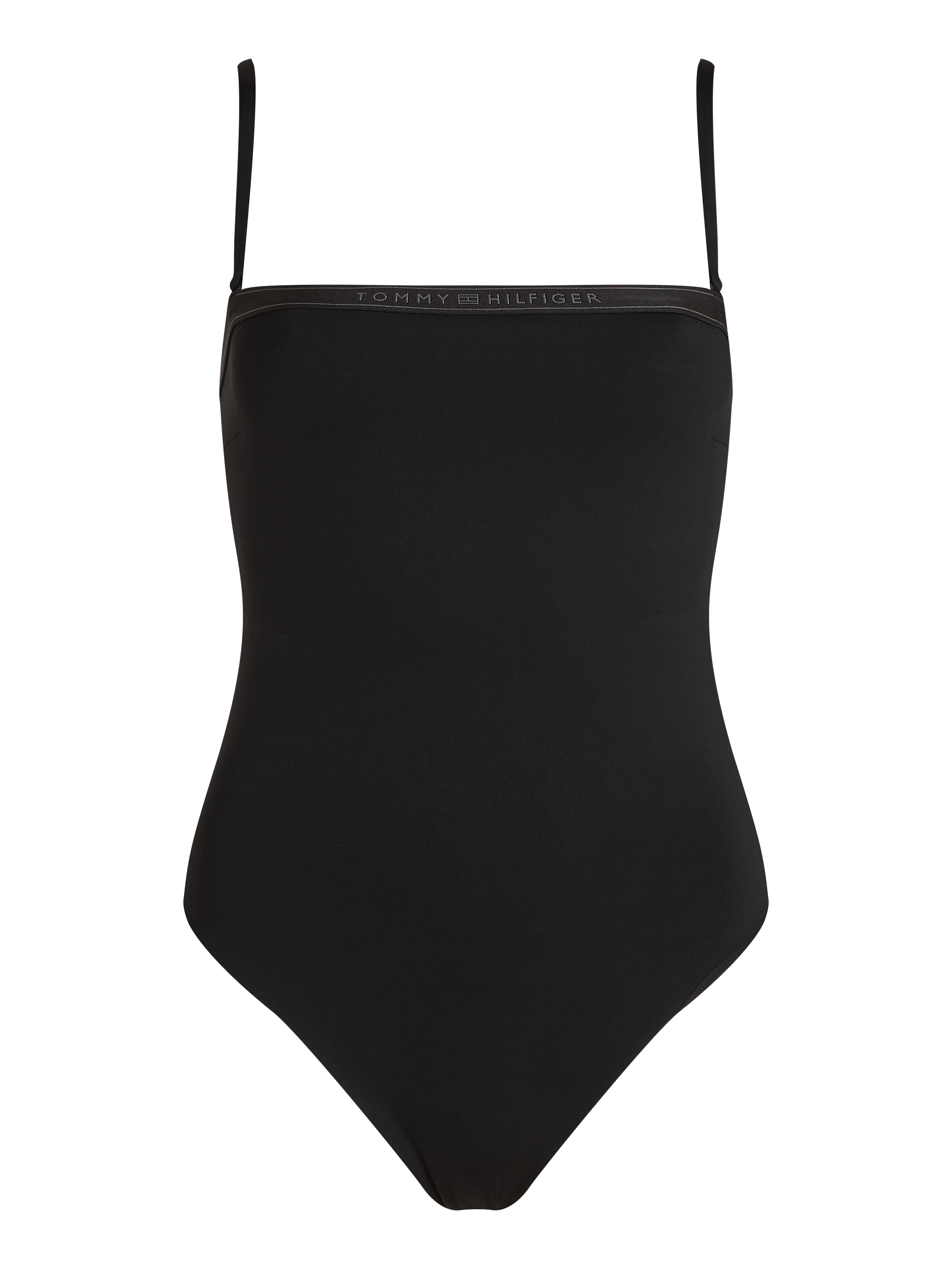 Tommy Hilfiger Swimwear Badeanzug »STRAIGHT ONE PIECE«, im Bandeau-Stil, mit Logoschriftzug